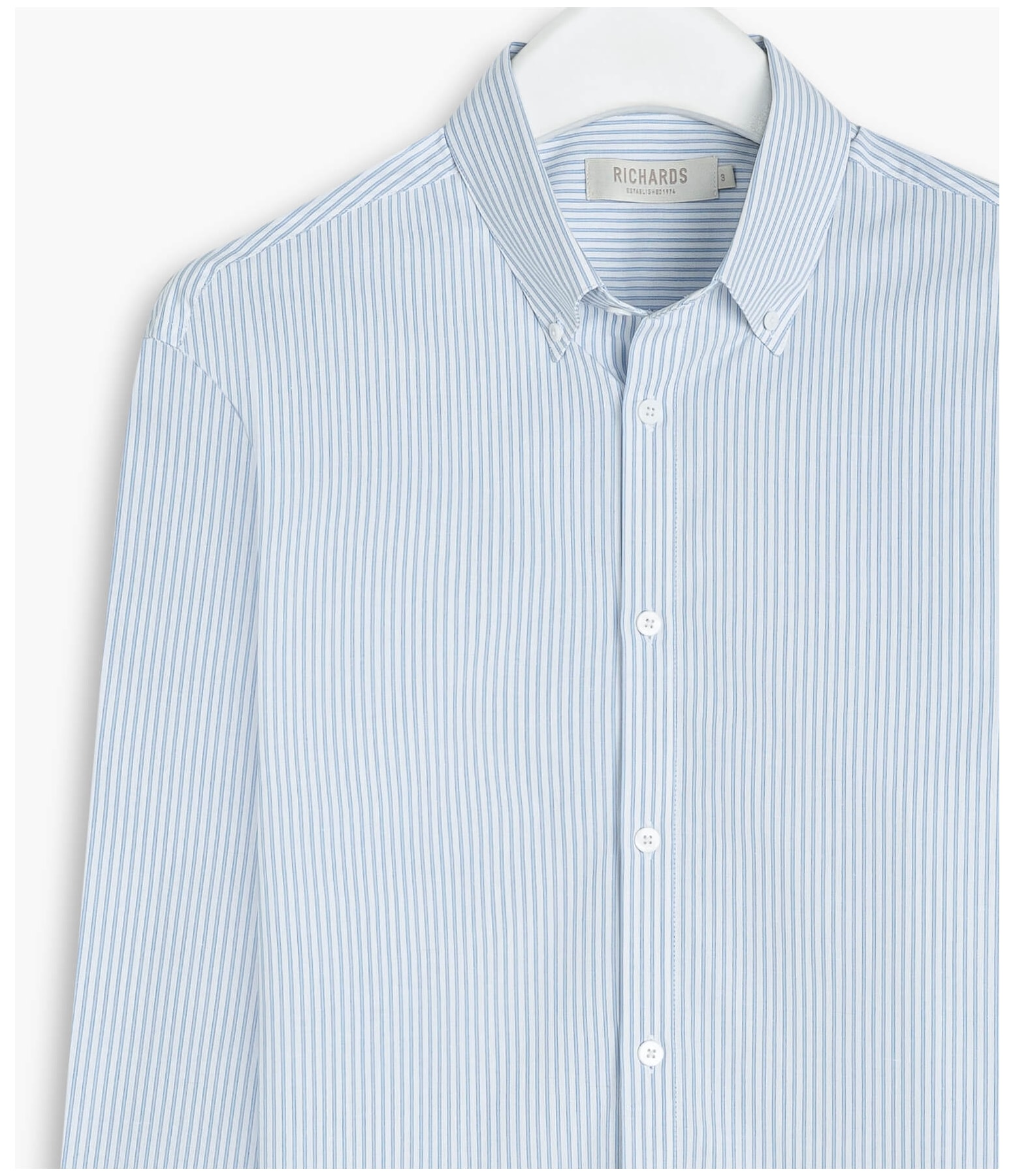 Camisa Tricoline Lennon Ml Azul Claro