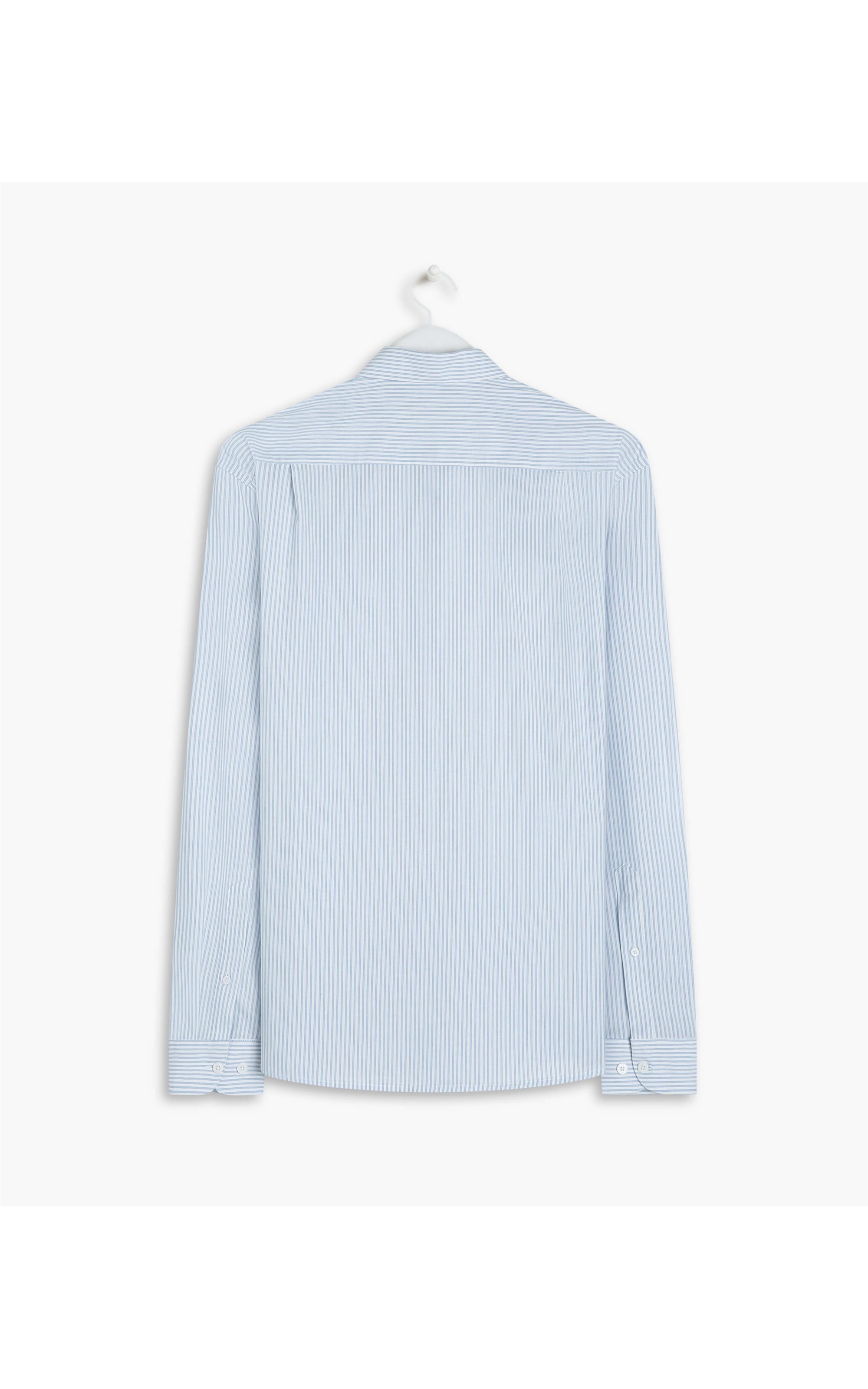 Camisa Tricoline Lennon Ml Azul Claro
