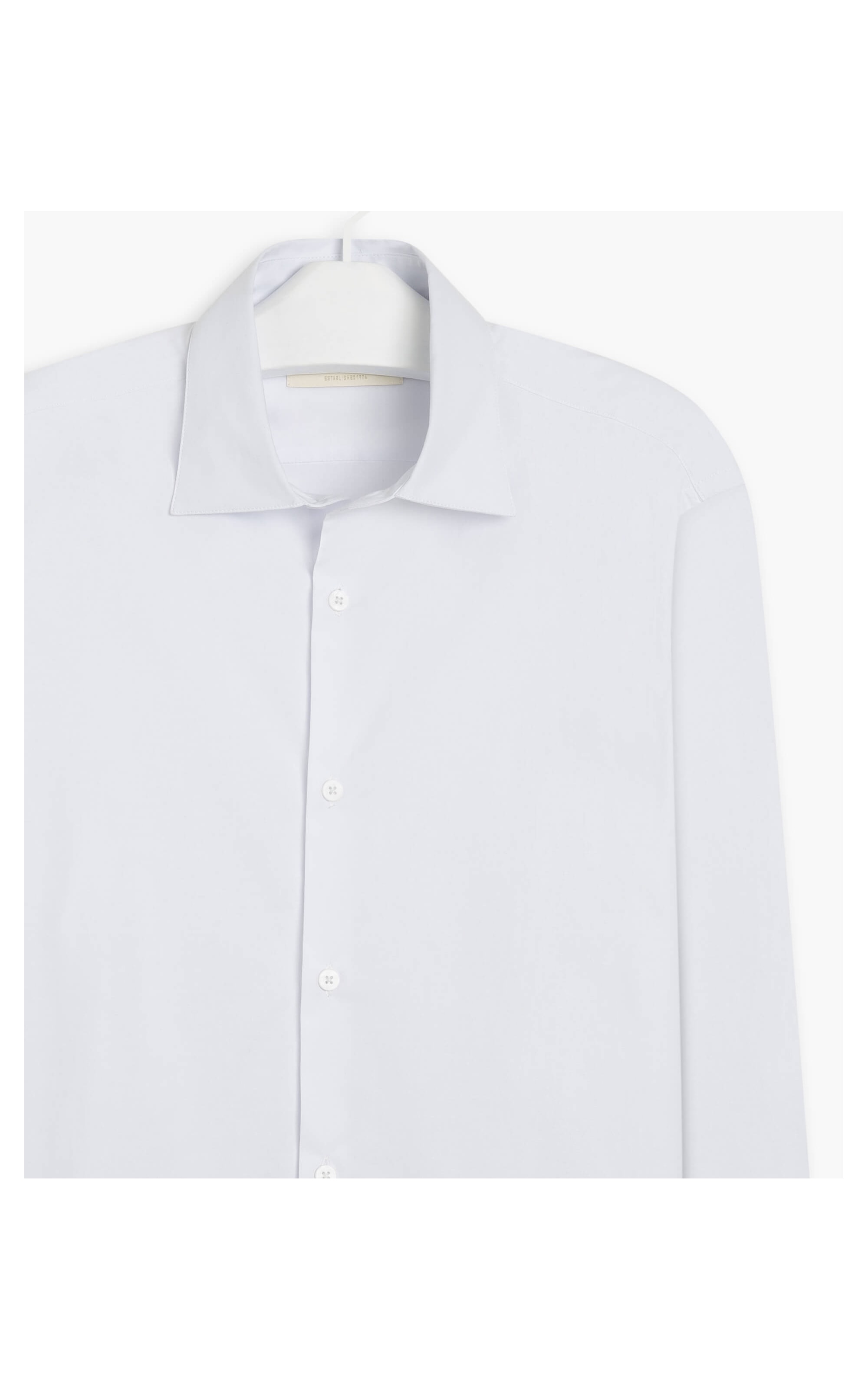 Camisa Tricoline Lisa Ml Branco