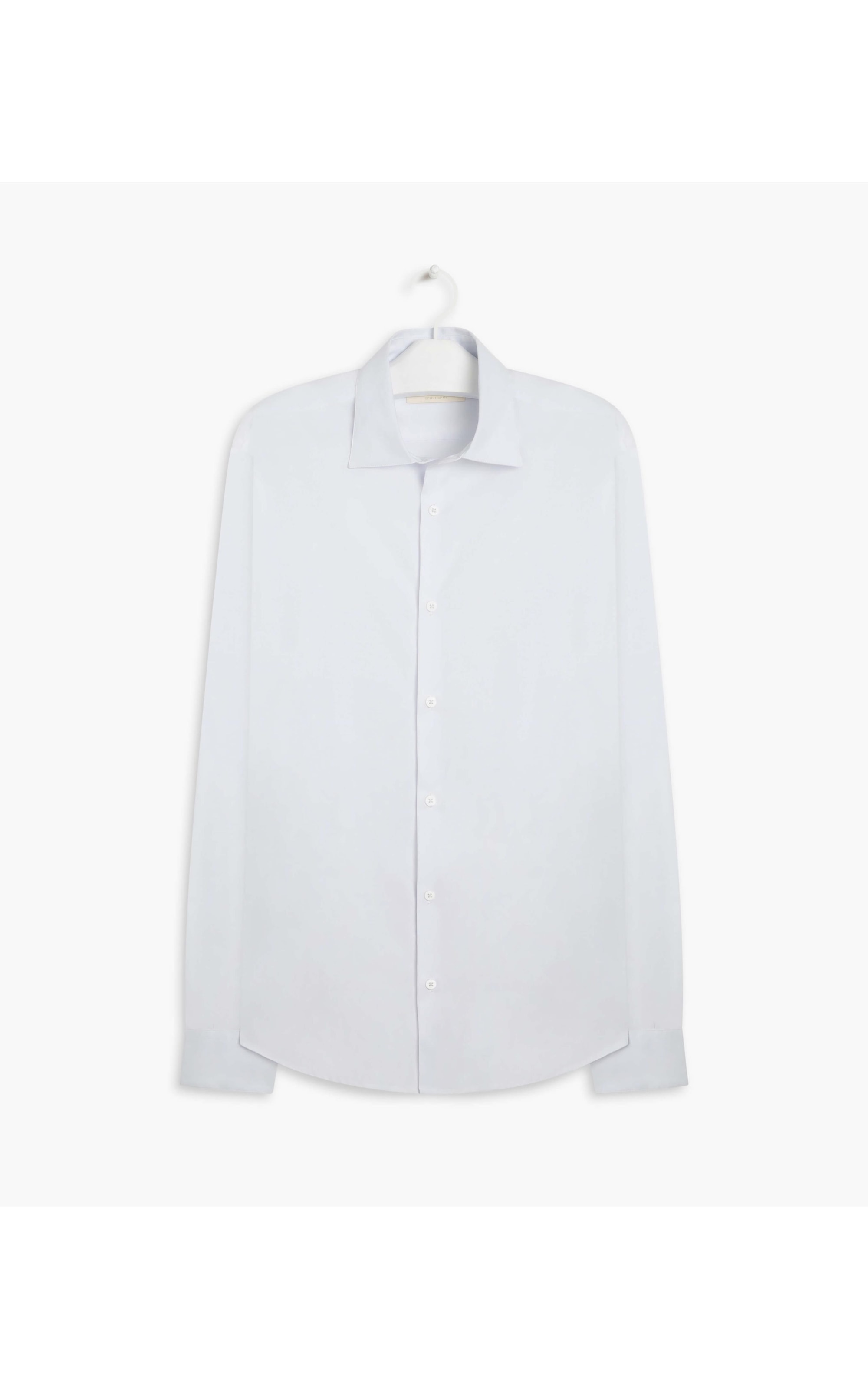 Camisa Tricoline Lisa Ml Branco