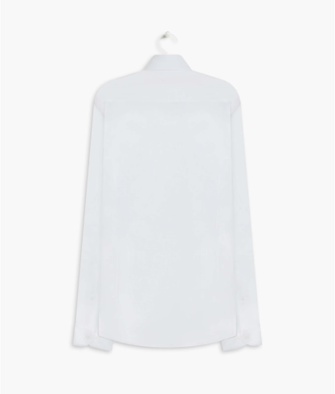 Camisa Tricoline Lisa Ml Branco