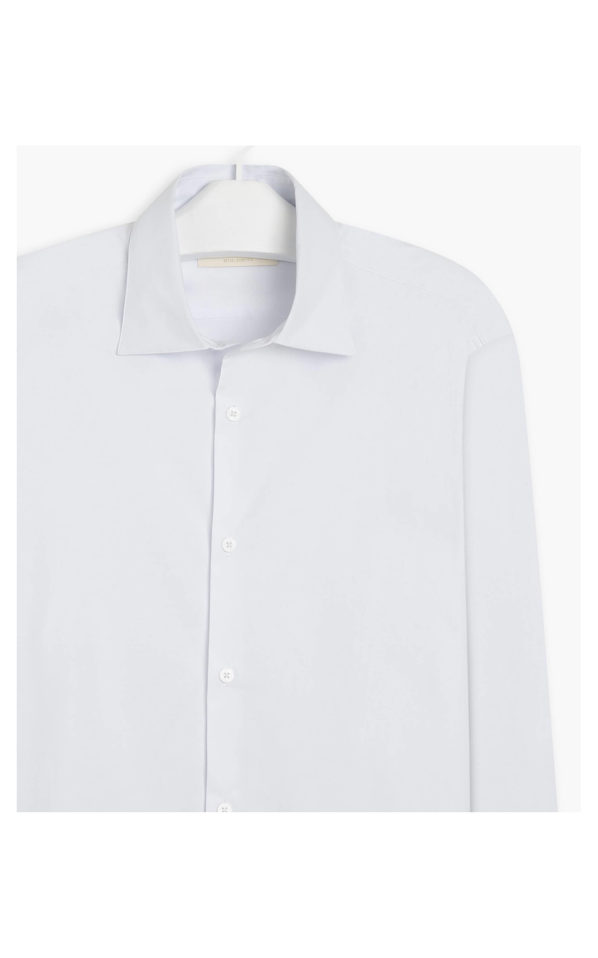 Camisa Tricoline Lisa Ml Branco