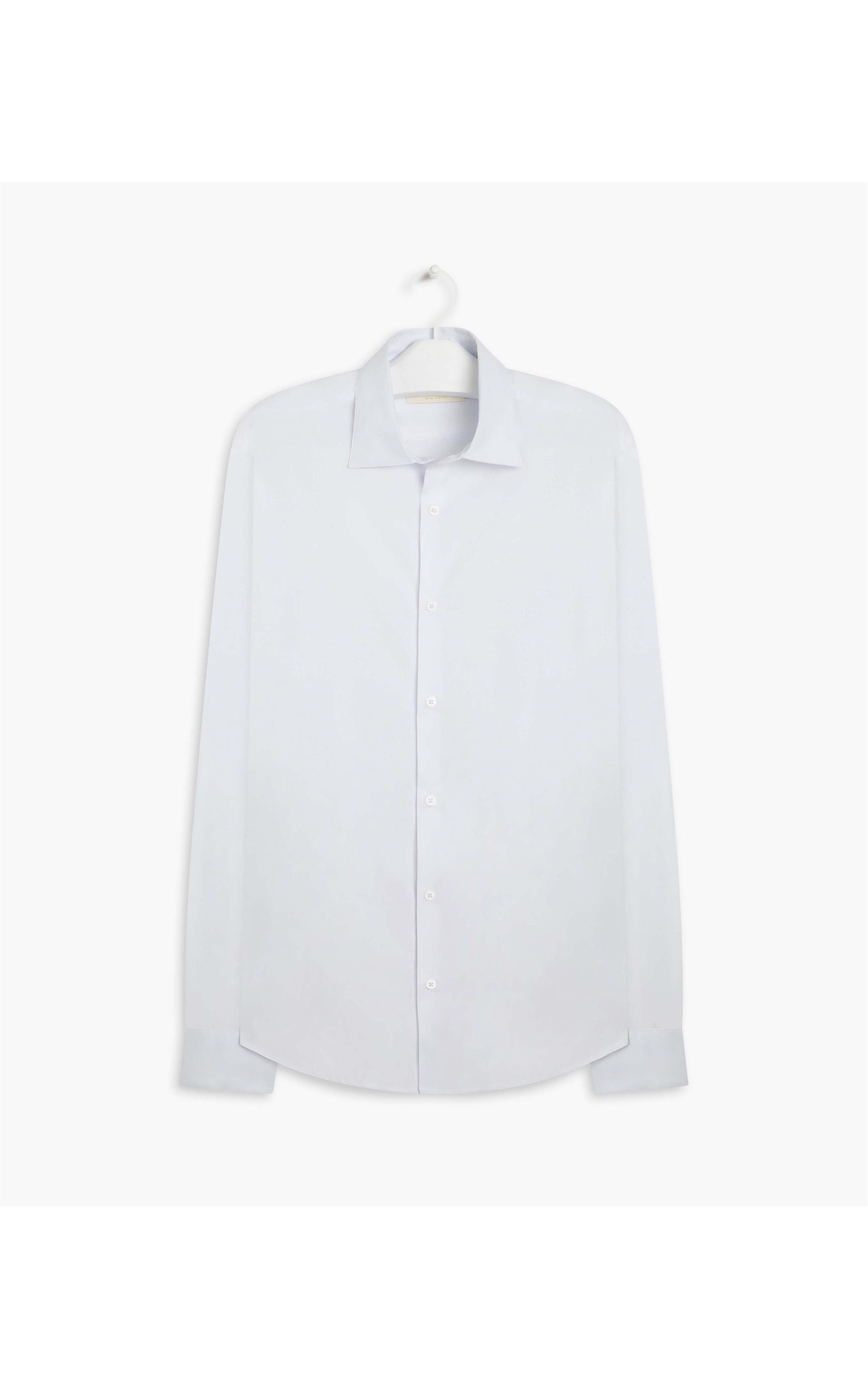 Camisa Tricoline Lisa Ml Branco