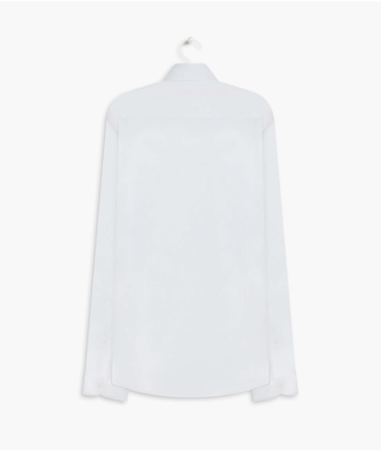 Camisa Tricoline Lisa Ml Branco