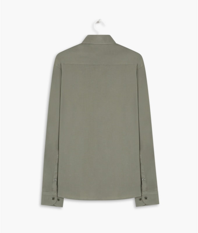 Camisa Tricoline Lisa Ml Charcoal