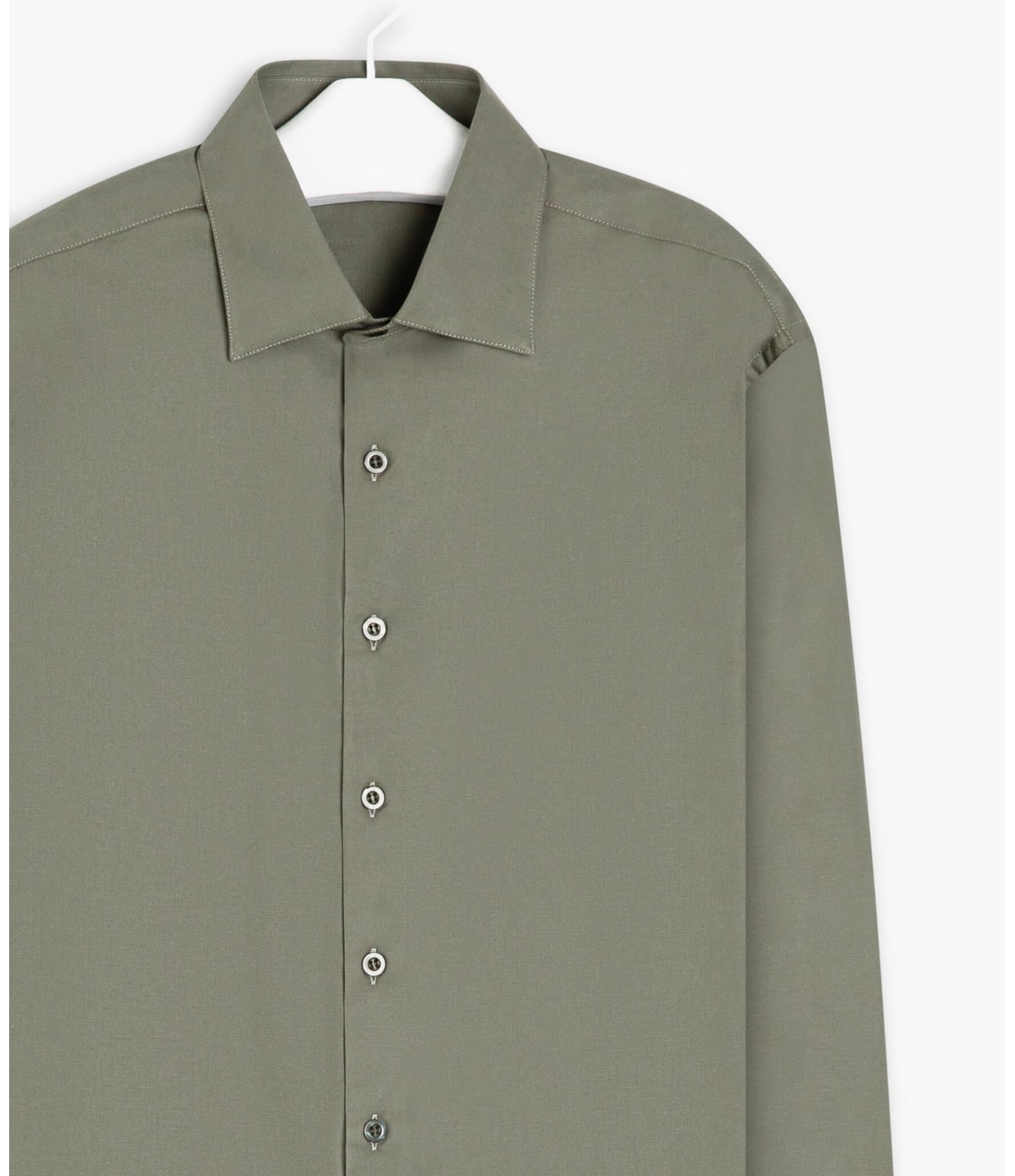 Camisa Tricoline Lisa Ml Charcoal