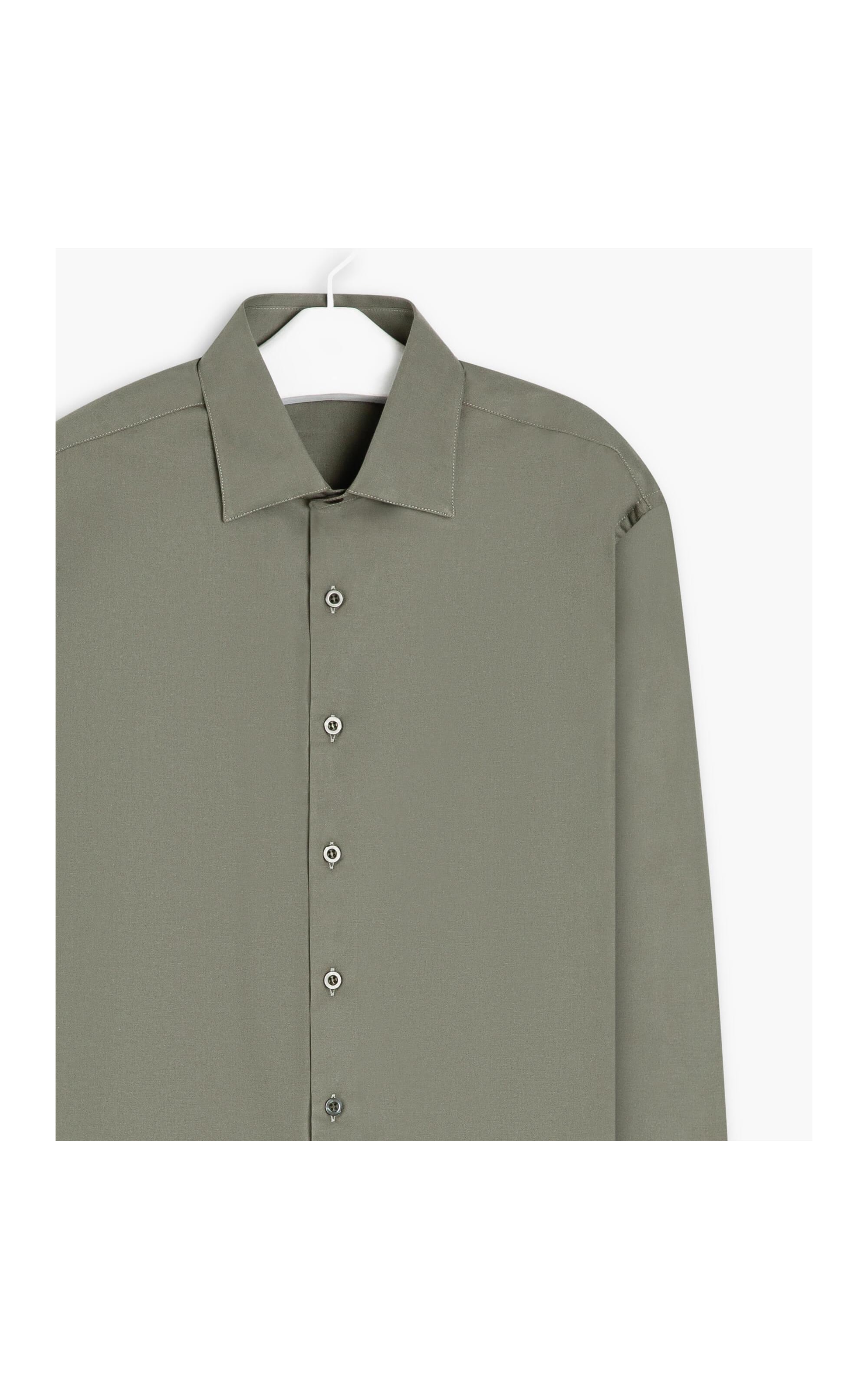 Camisa Tricoline Lisa Ml Charcoal
