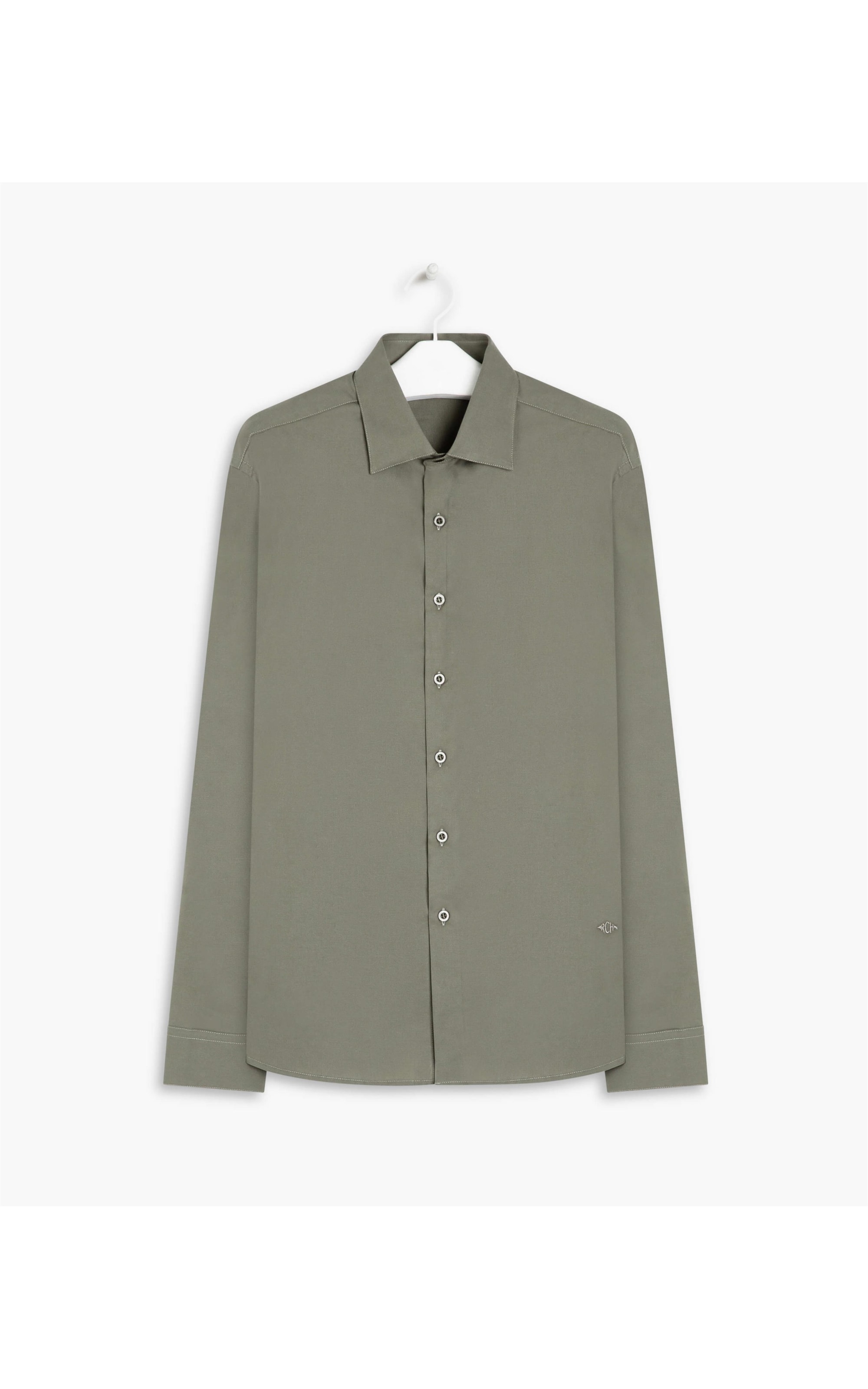 Camisa Tricoline Lisa Ml Charcoal