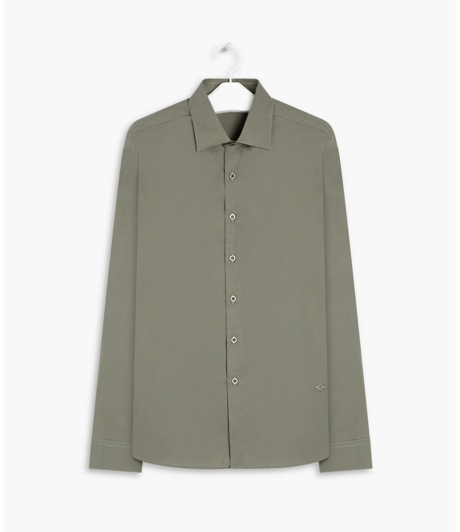 Camisa Tricoline Lisa Ml Charcoal