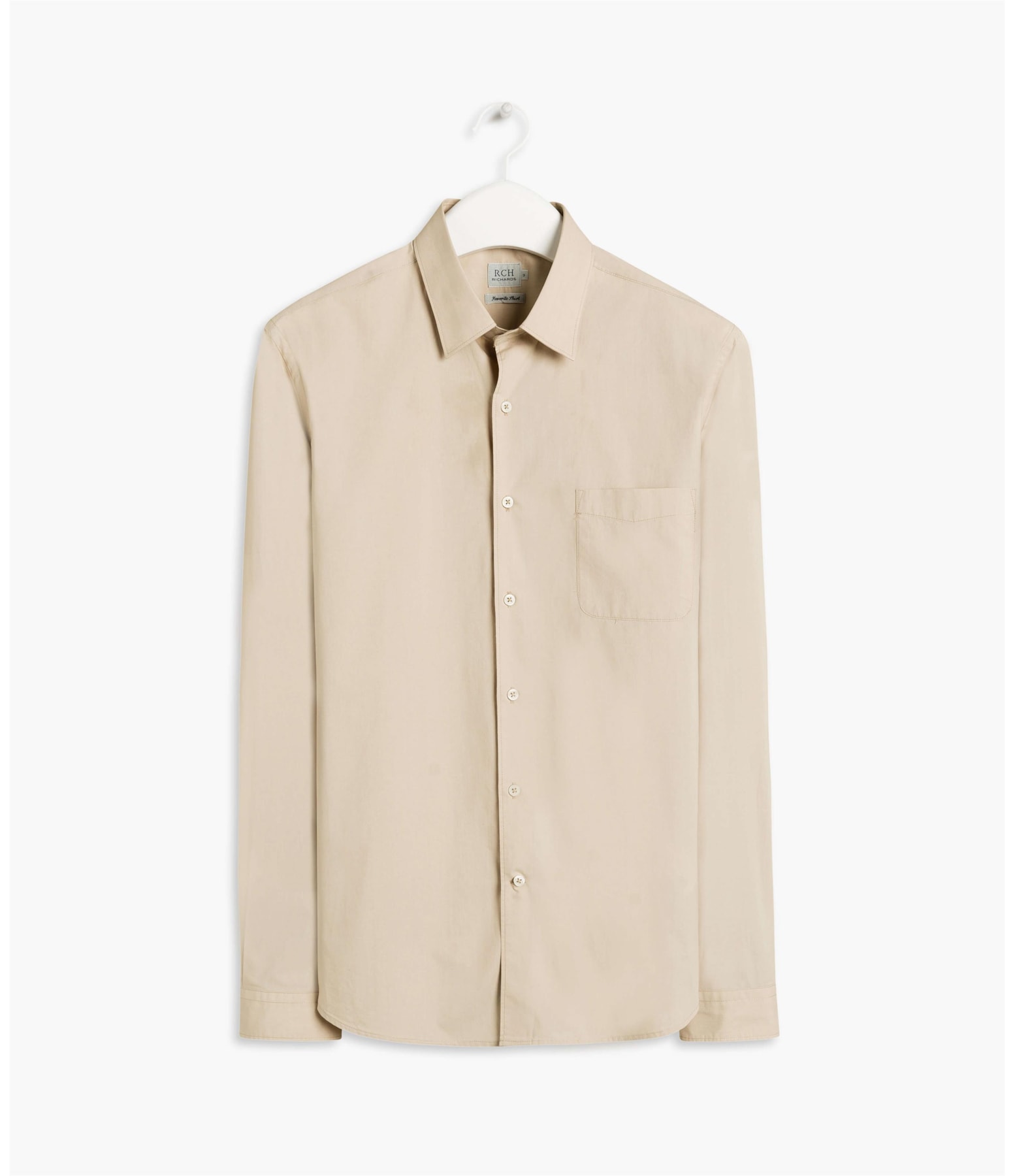 Camisa Tricoline Lisa Ml Khaki