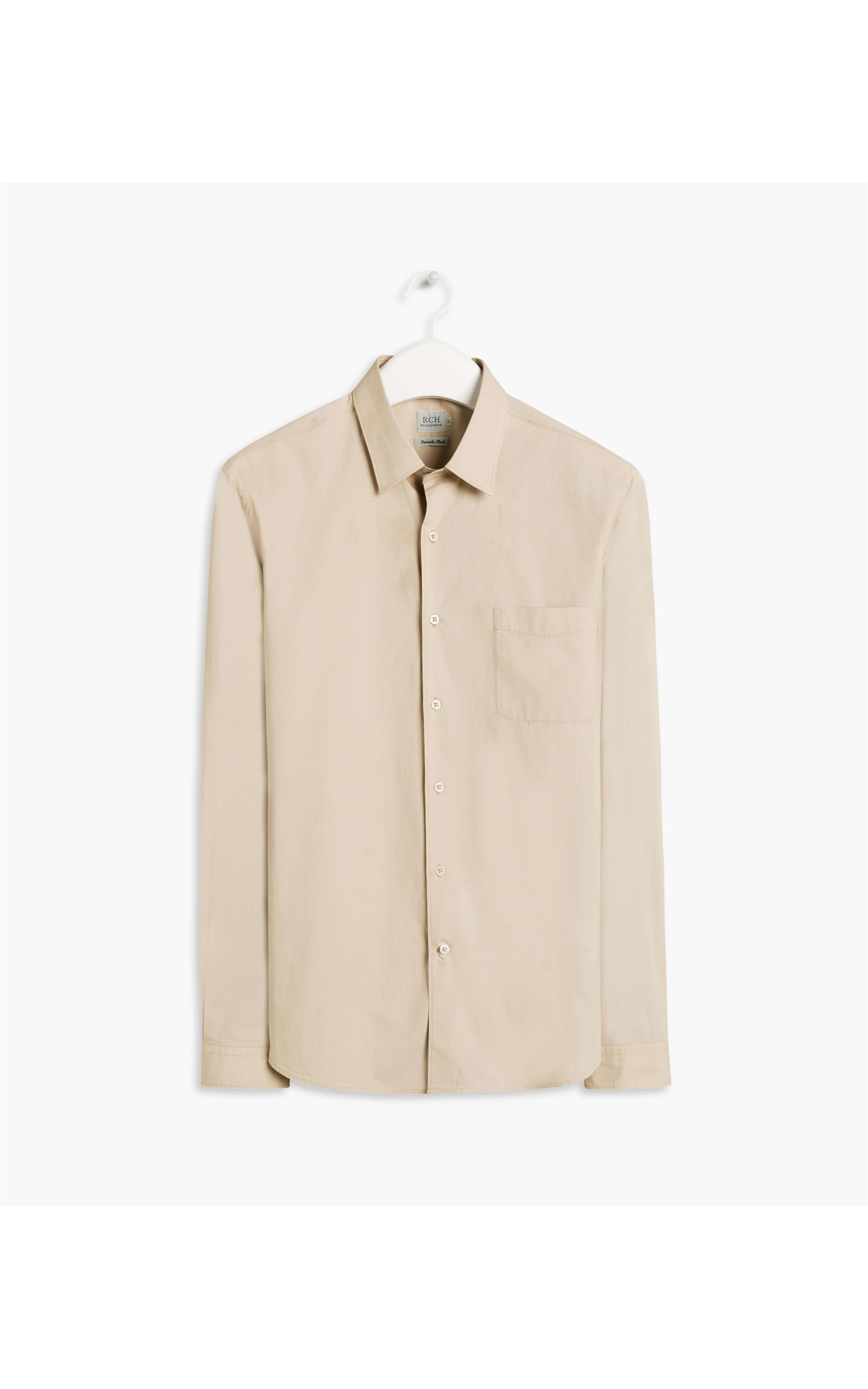Camisa Tricoline Lisa Ml Khaki