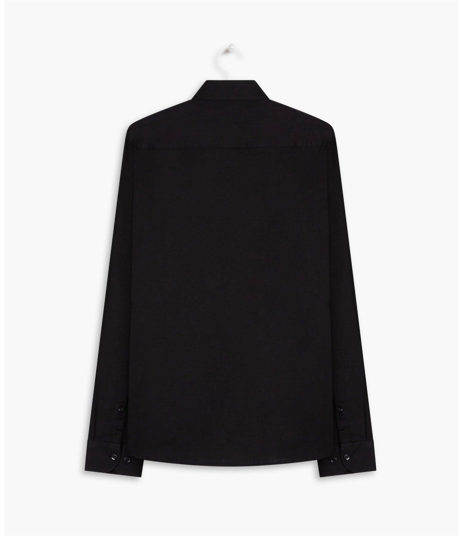 Camisa Tricoline Lisa Ml Preto