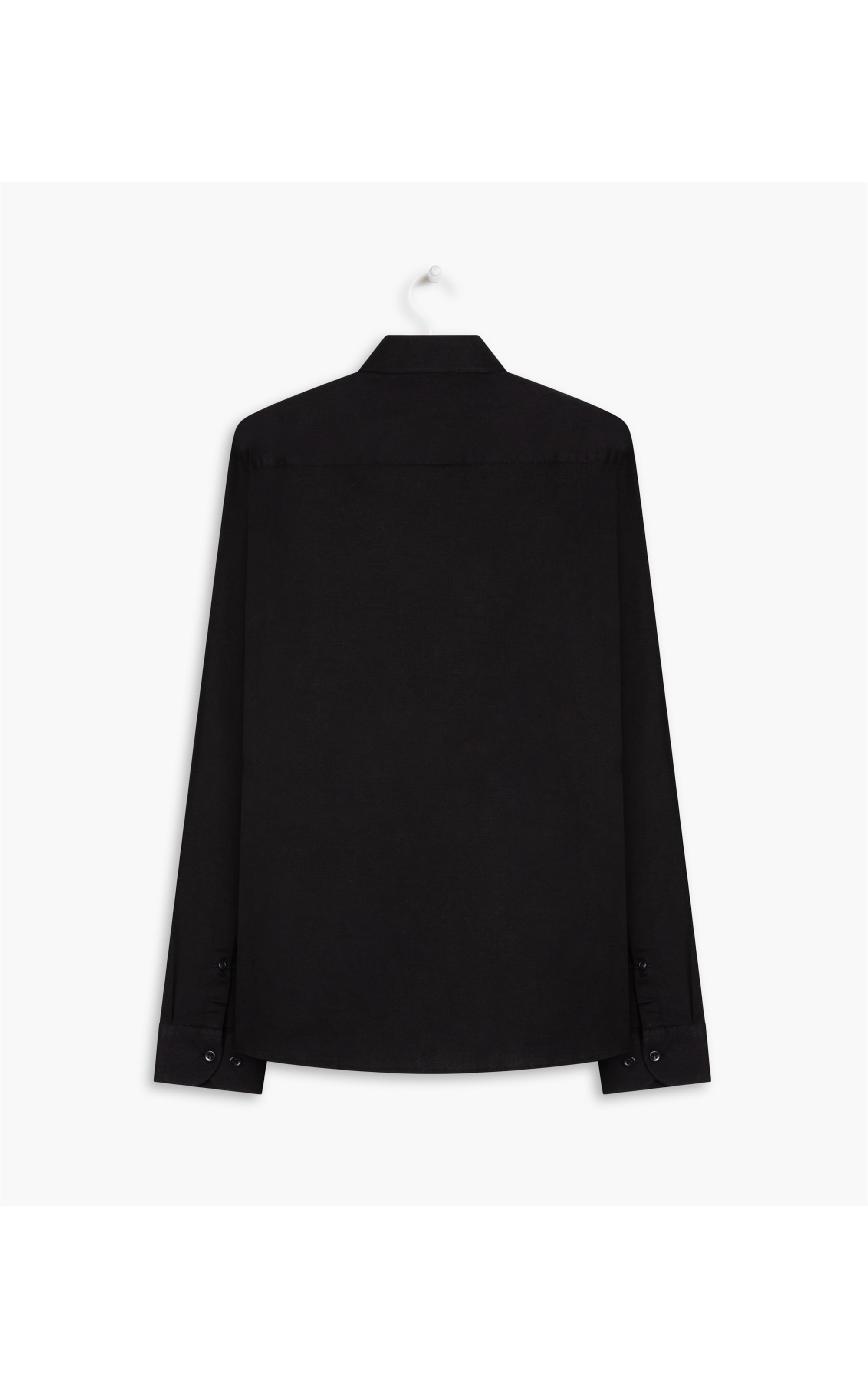 Camisa Tricoline Lisa Ml Preto