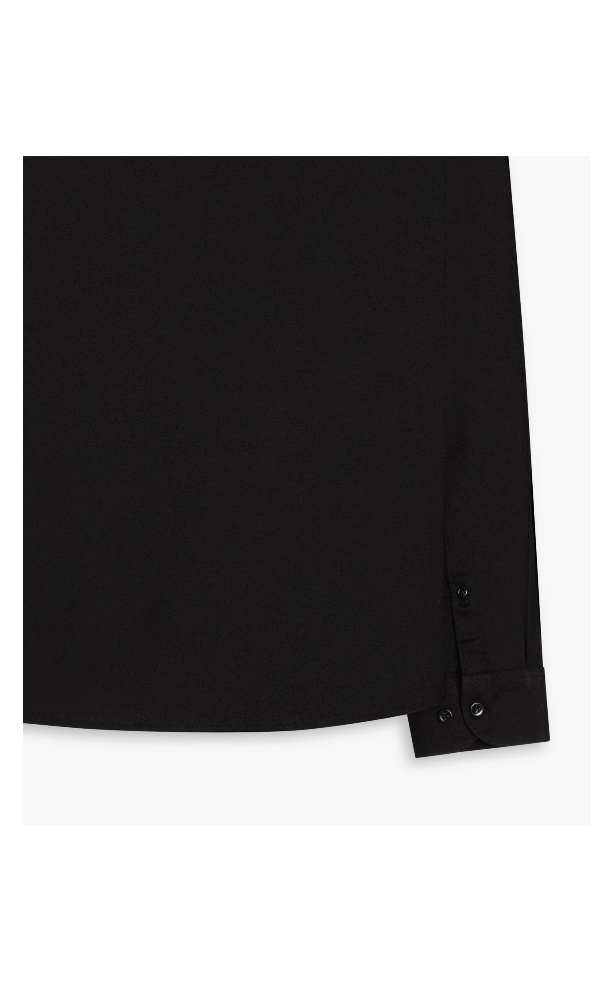 Camisa Tricoline Lisa Ml Preto