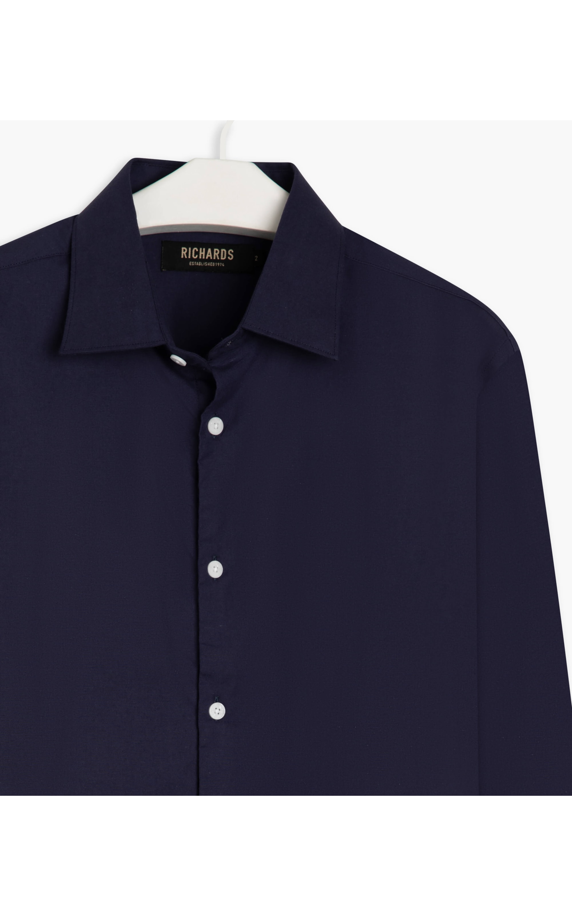 Camisa Tricoline Lisa Ml Purple Blue