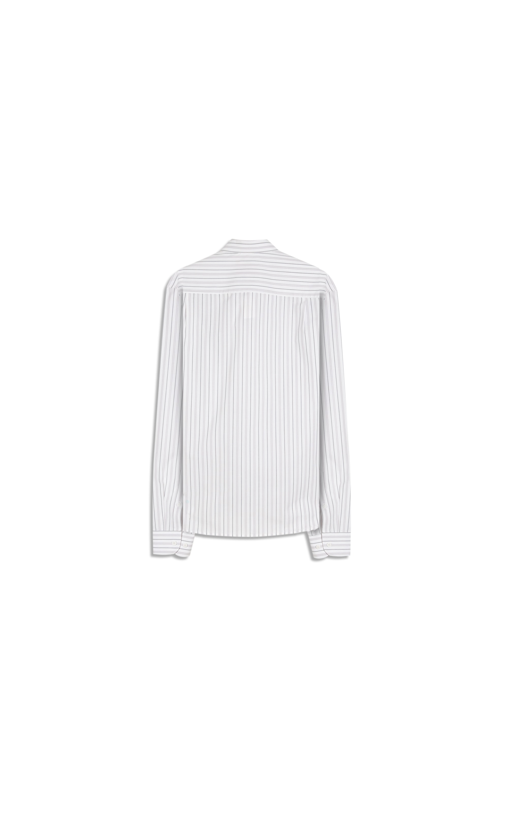 Camisa Tricoline Listrada Rodolfo Ml Prata