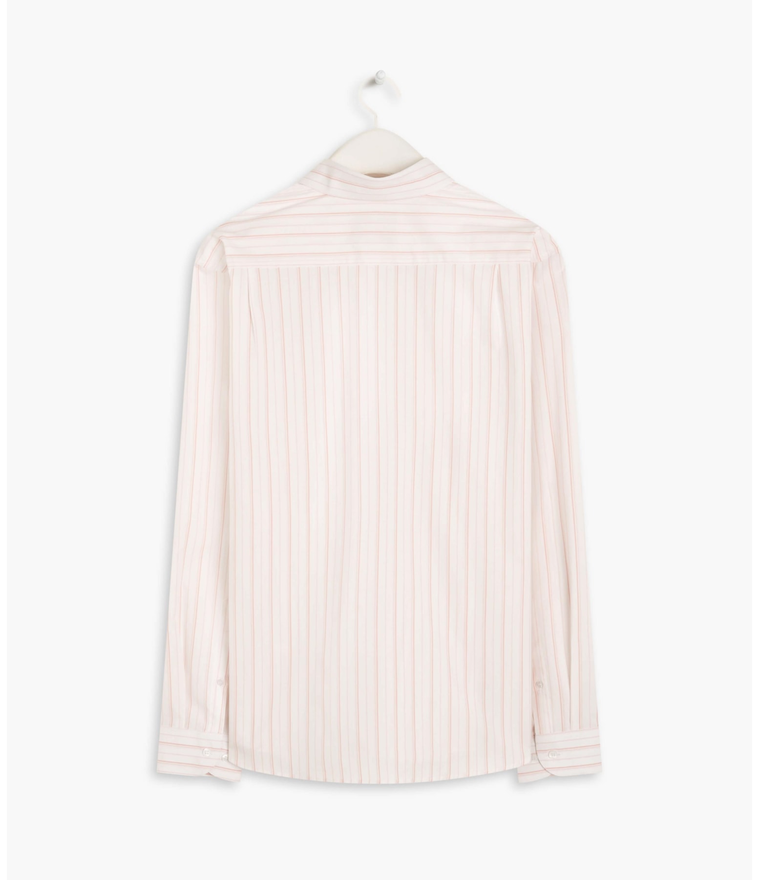 Camisa Tricoline Listrado Roberto Ml Rosê