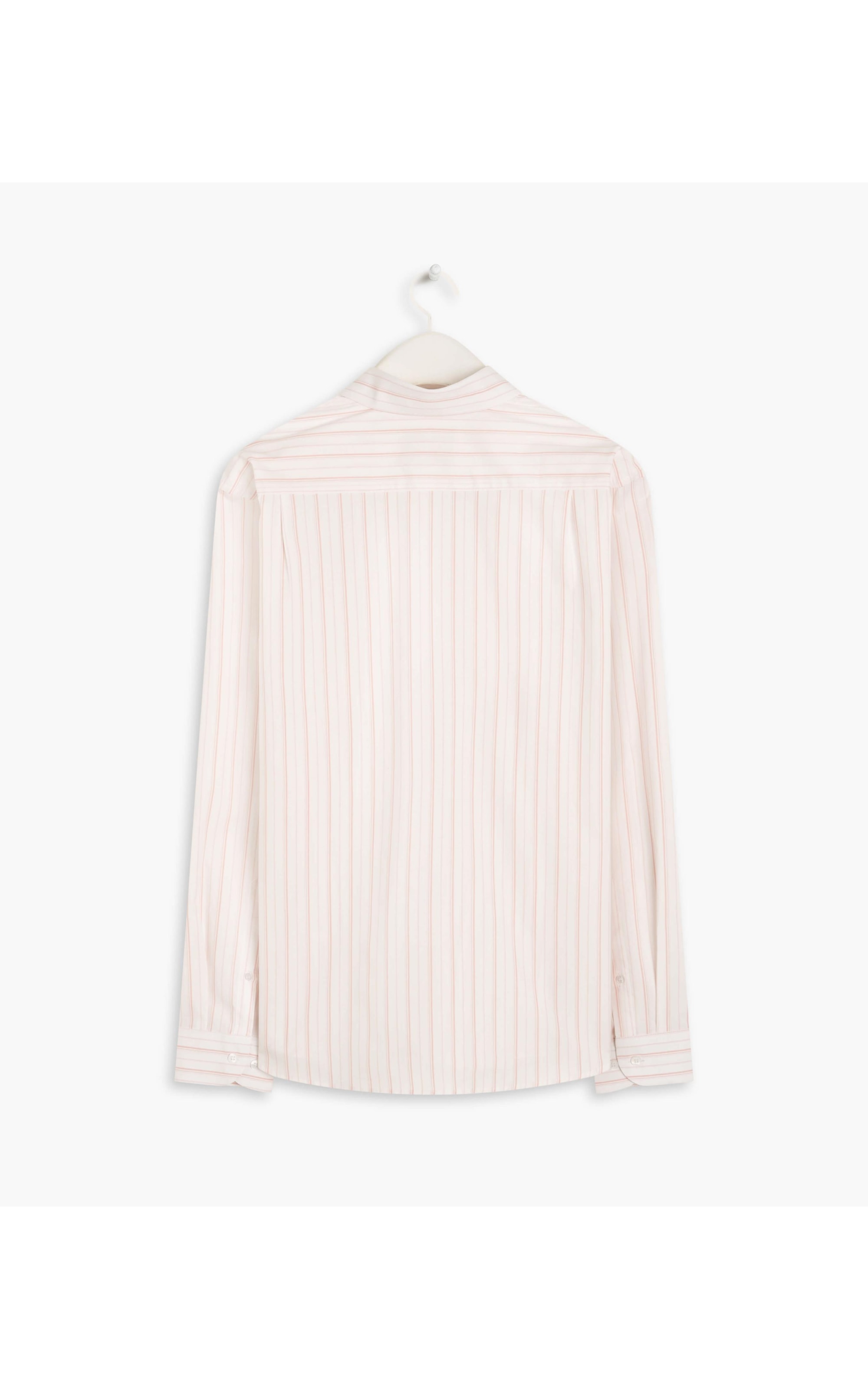 Camisa Tricoline Listrado Roberto Ml Rosê