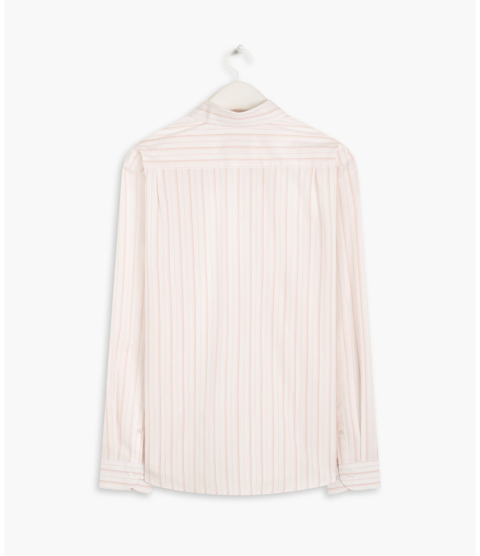 Camisa Tricoline Listrado Roberto Ml Rosê