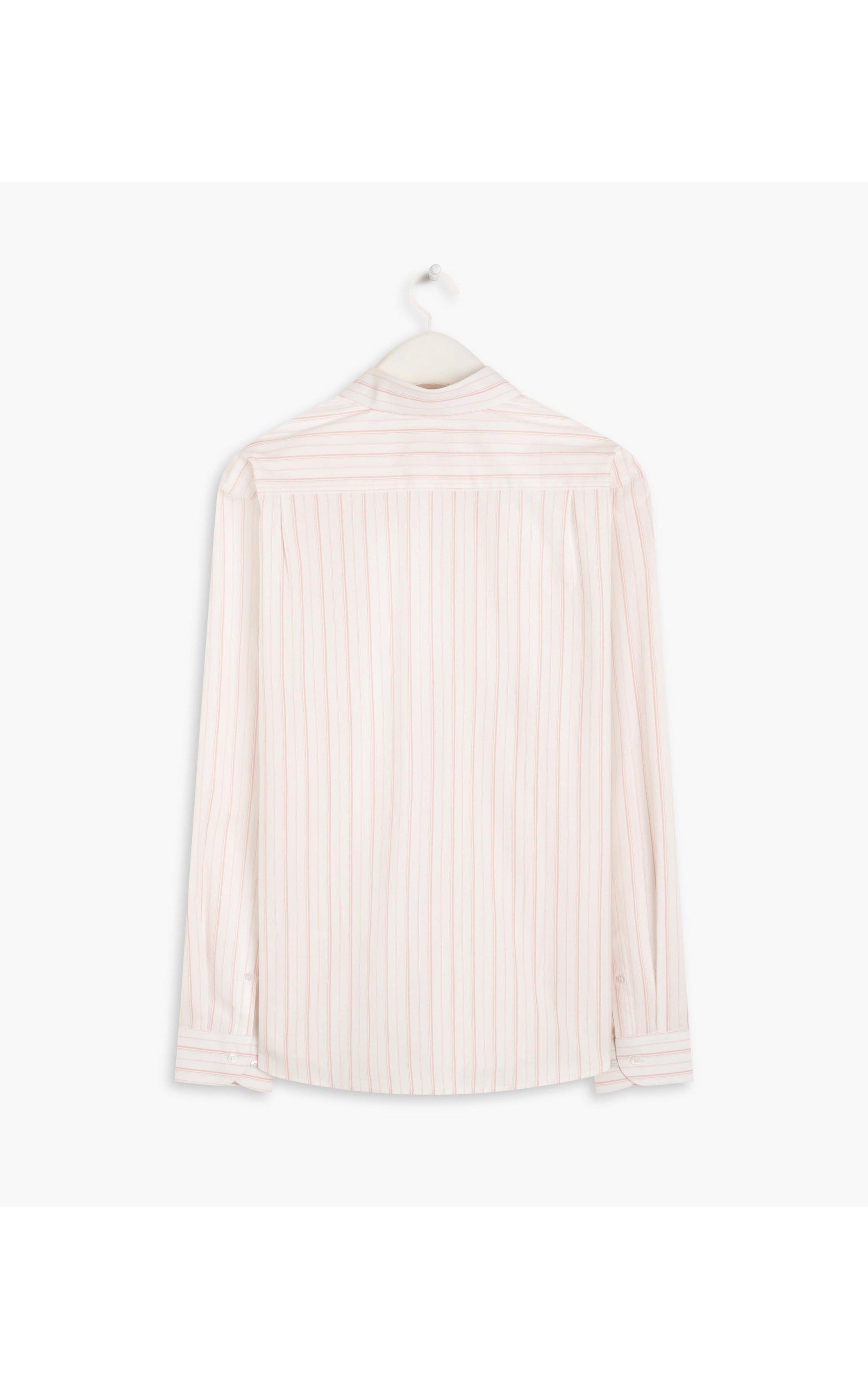 Camisa Tricoline Listrado Roberto Ml Rosê