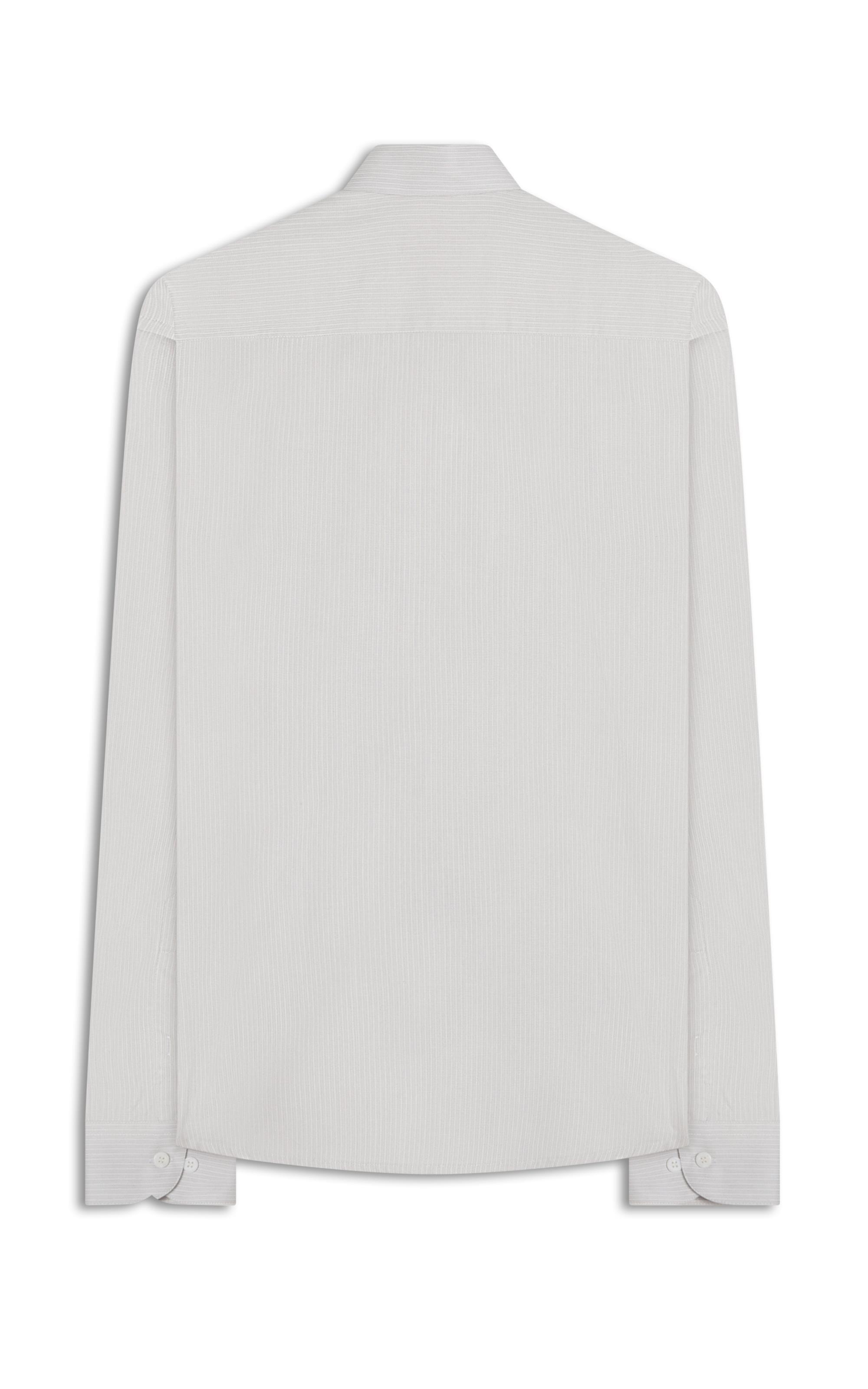 Camisa Tricoline Luca Ml Cinza Claro