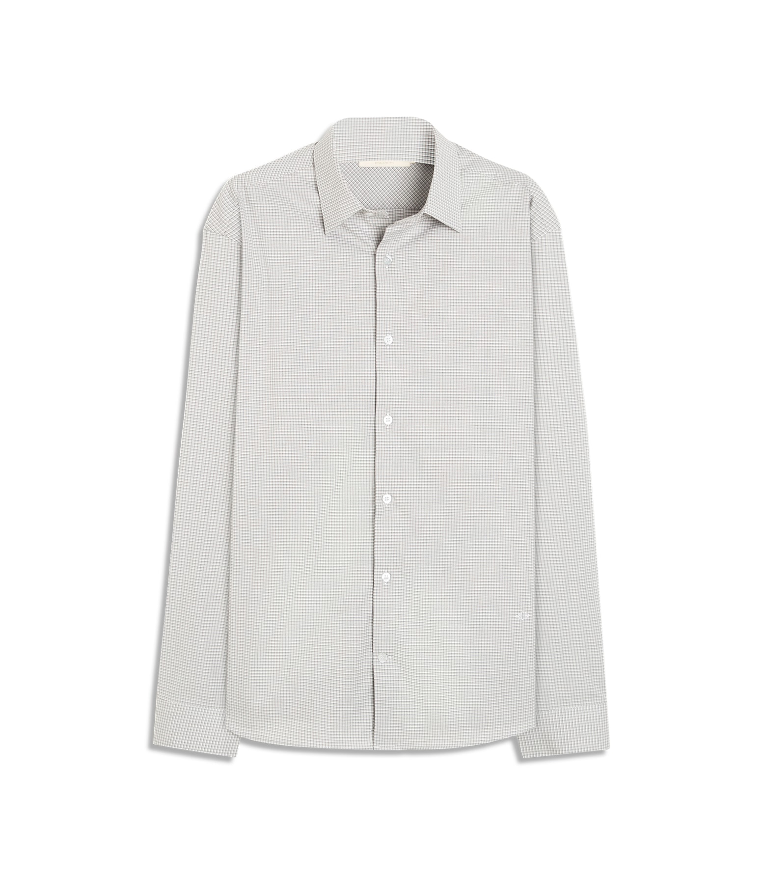 Camisa Tricoline Ly Aldo Ml Cinza Claro