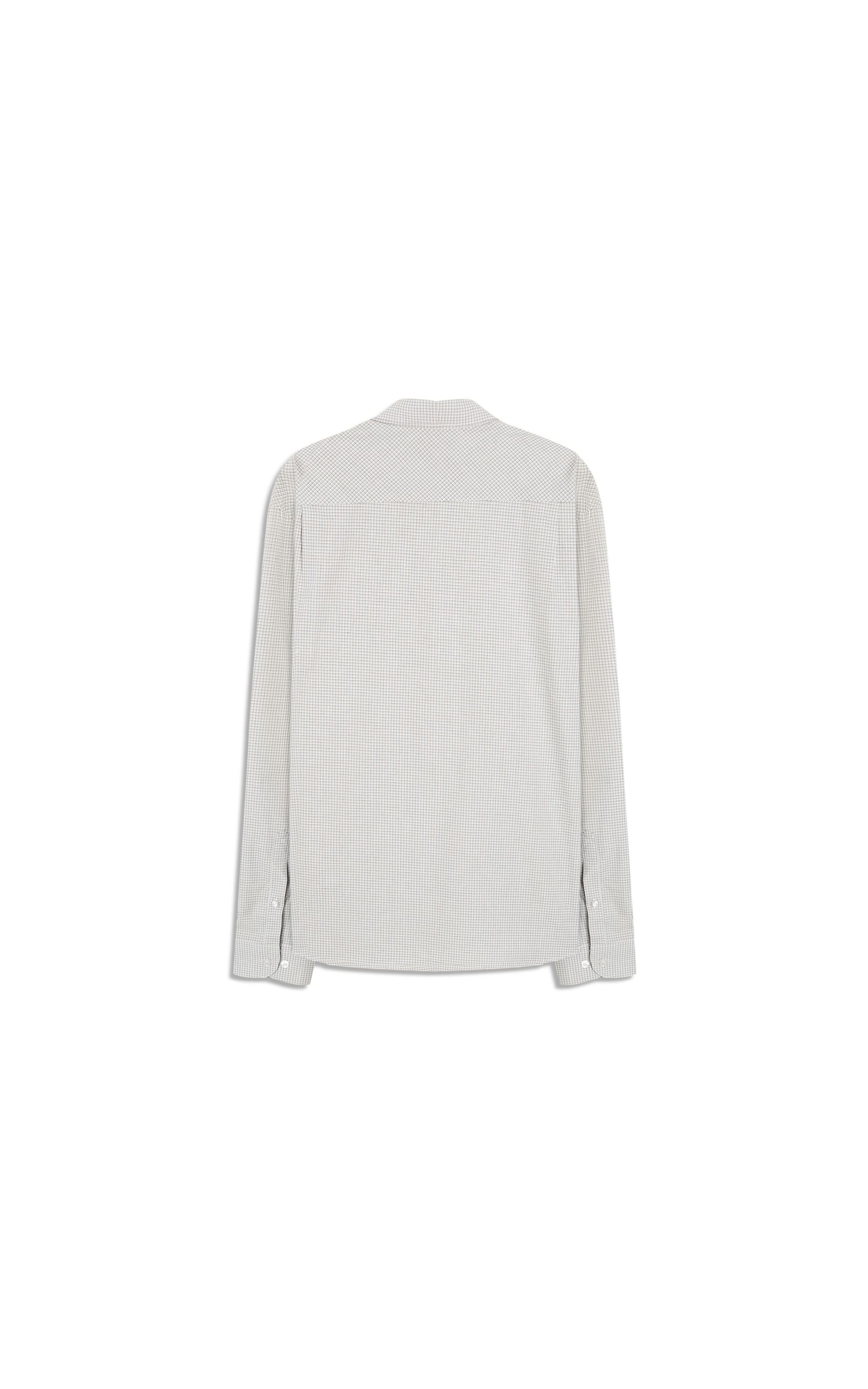 Camisa Tricoline Ly Aldo Ml Cinza Claro