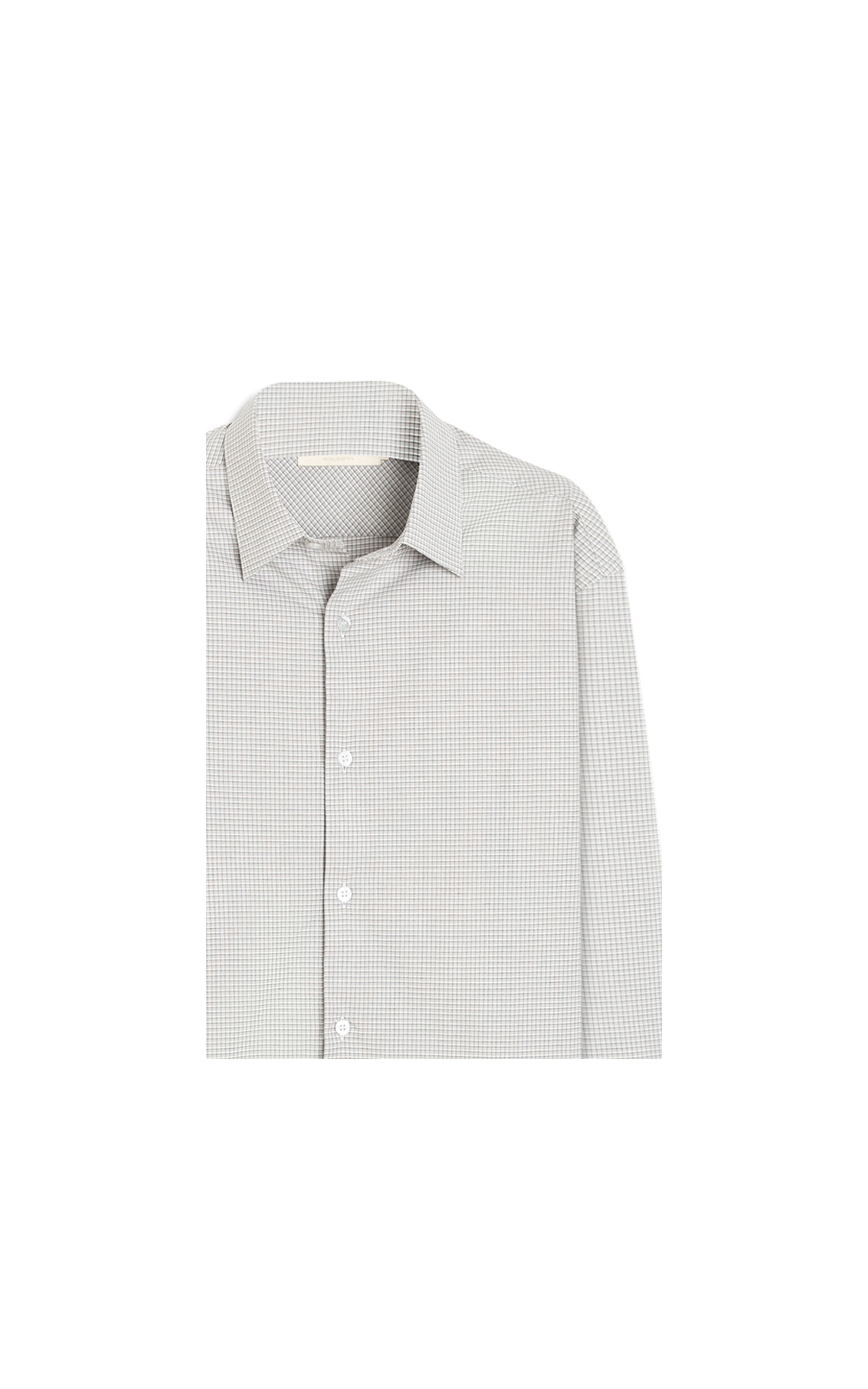Camisa Tricoline Ly Aldo Ml Cinza Claro