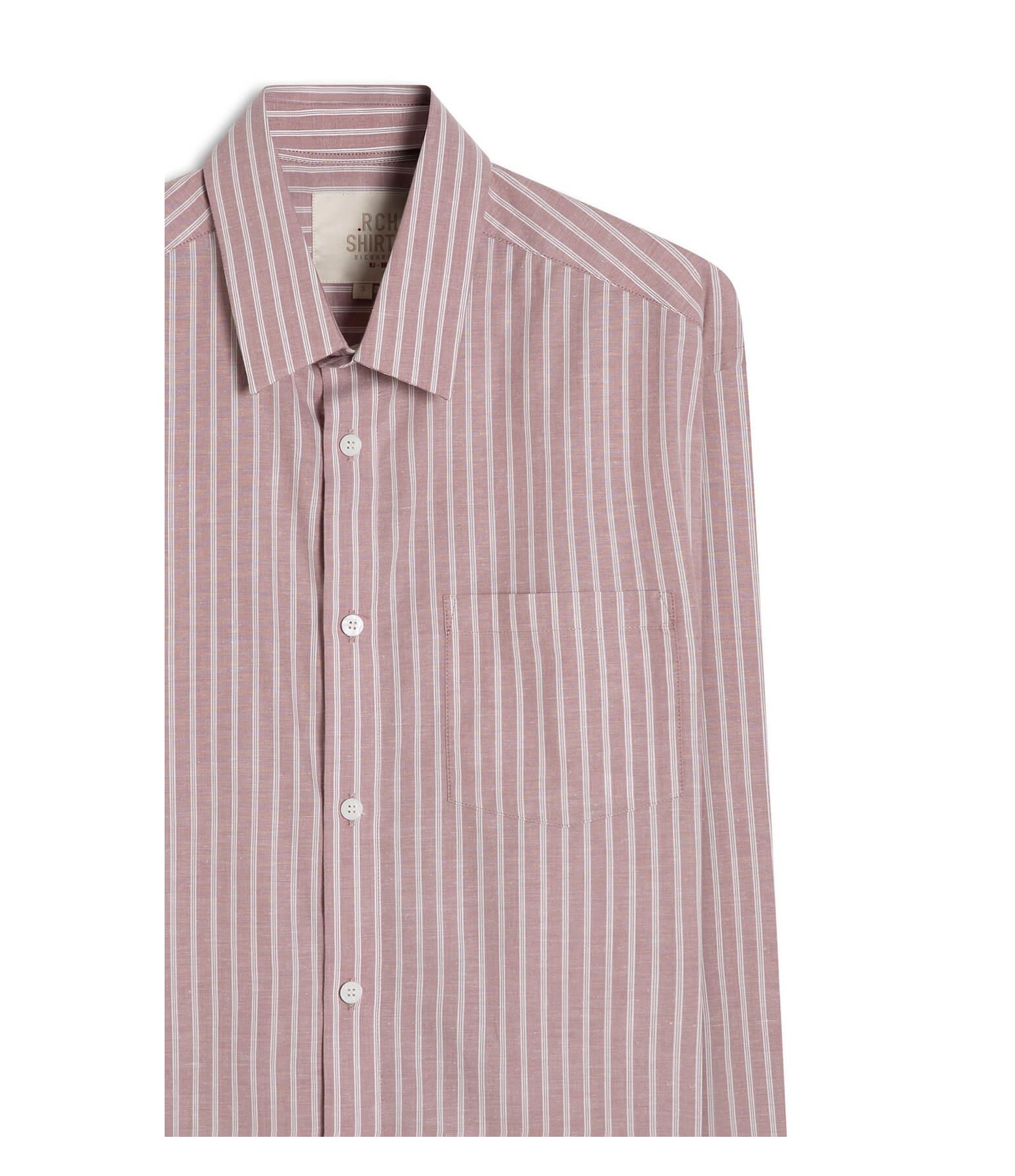 Camisa Tricoline Ly Listrada Otavio Ml Rosê