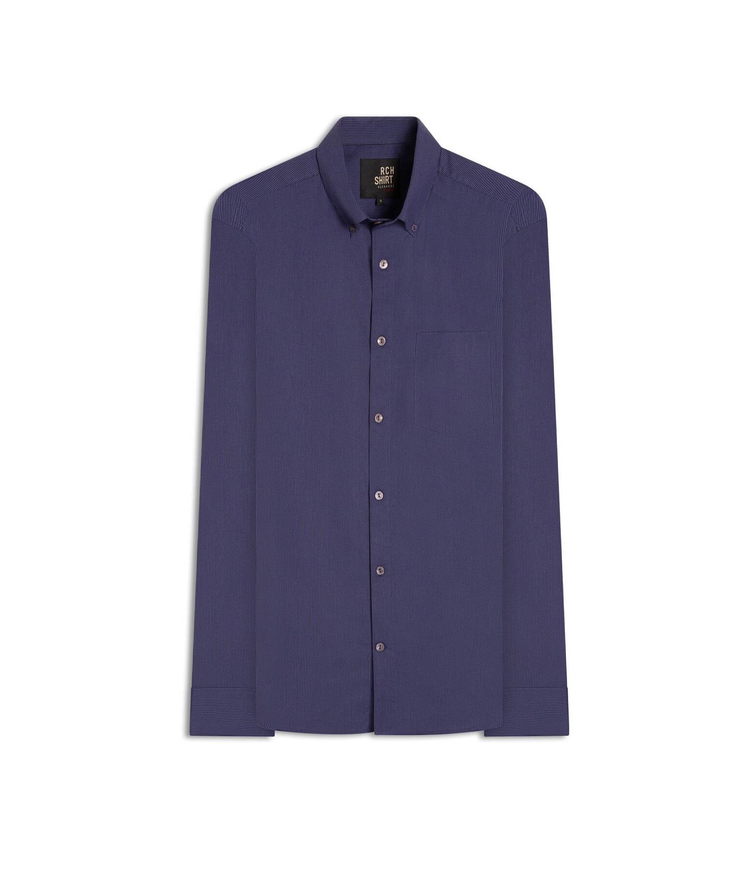 Camisa Tricoline Ly Saul Ml Dark Navy
