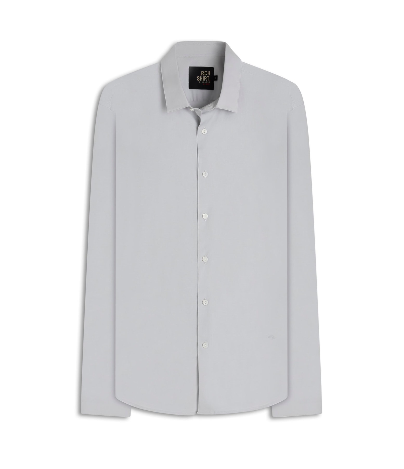 Camisa Tricoline Lycra Cinza Claro