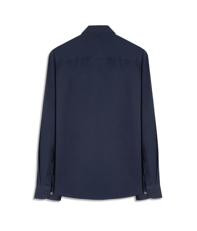 Camisa Tricoline Lycra Dark Navy