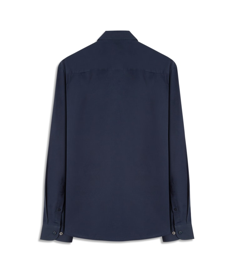 Camisa Tricoline Lycra Dark Navy