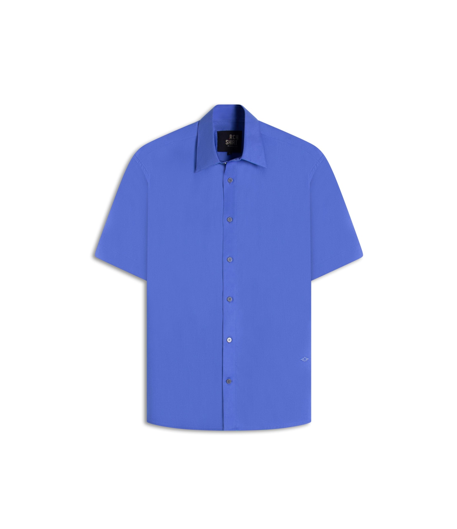 Camisa Tricoline Lycra Mc Azul Pervante