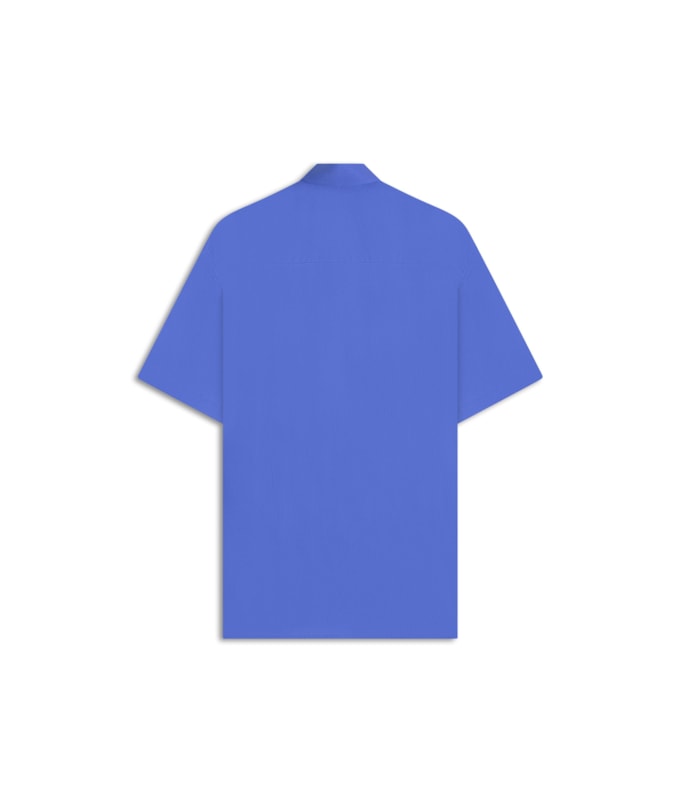 Camisa Tricoline Lycra Mc Azul Pervante
