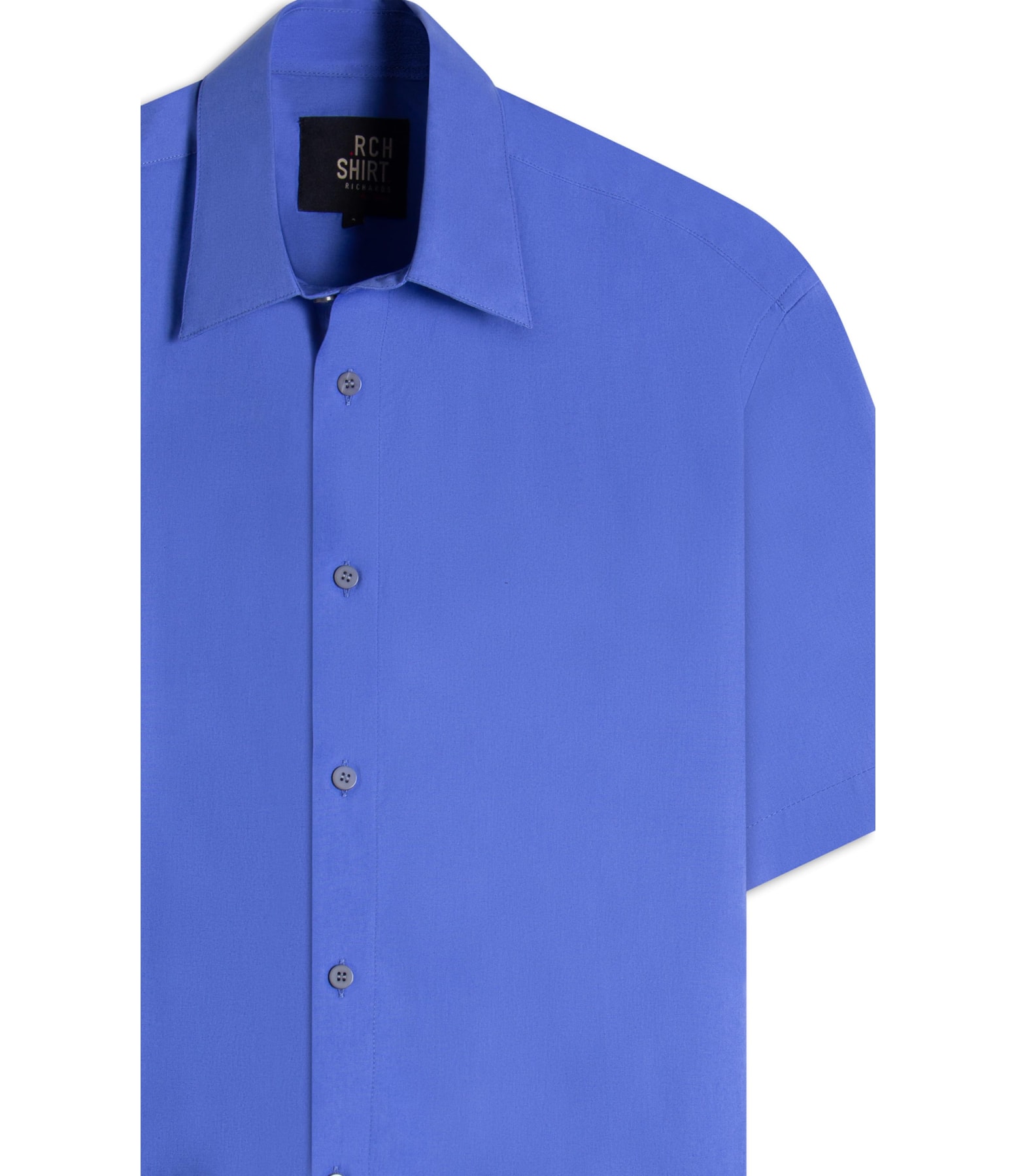Camisa Tricoline Lycra Mc Azul Pervante