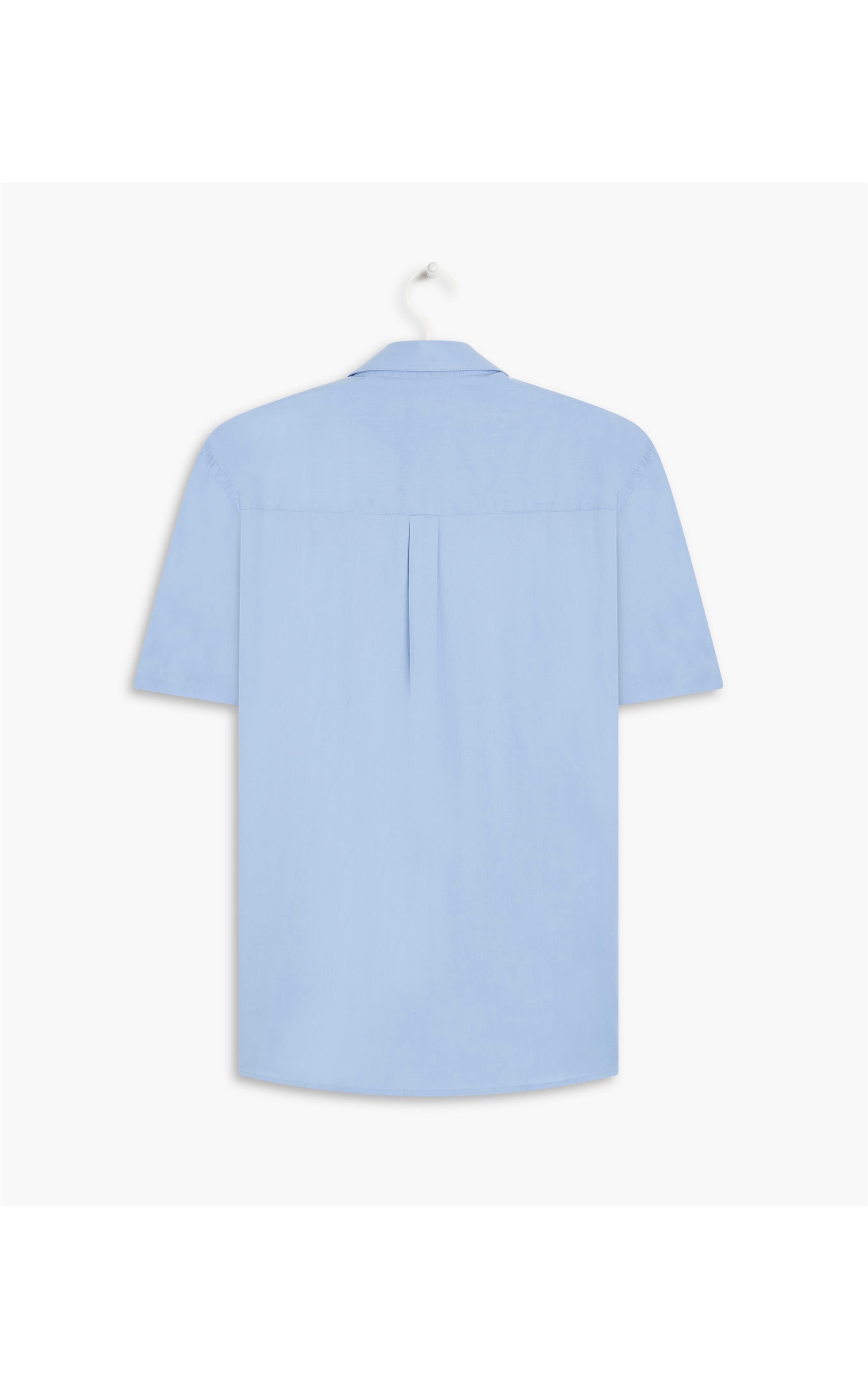 Camisa Tricoline Lycra Mc Azul Seco