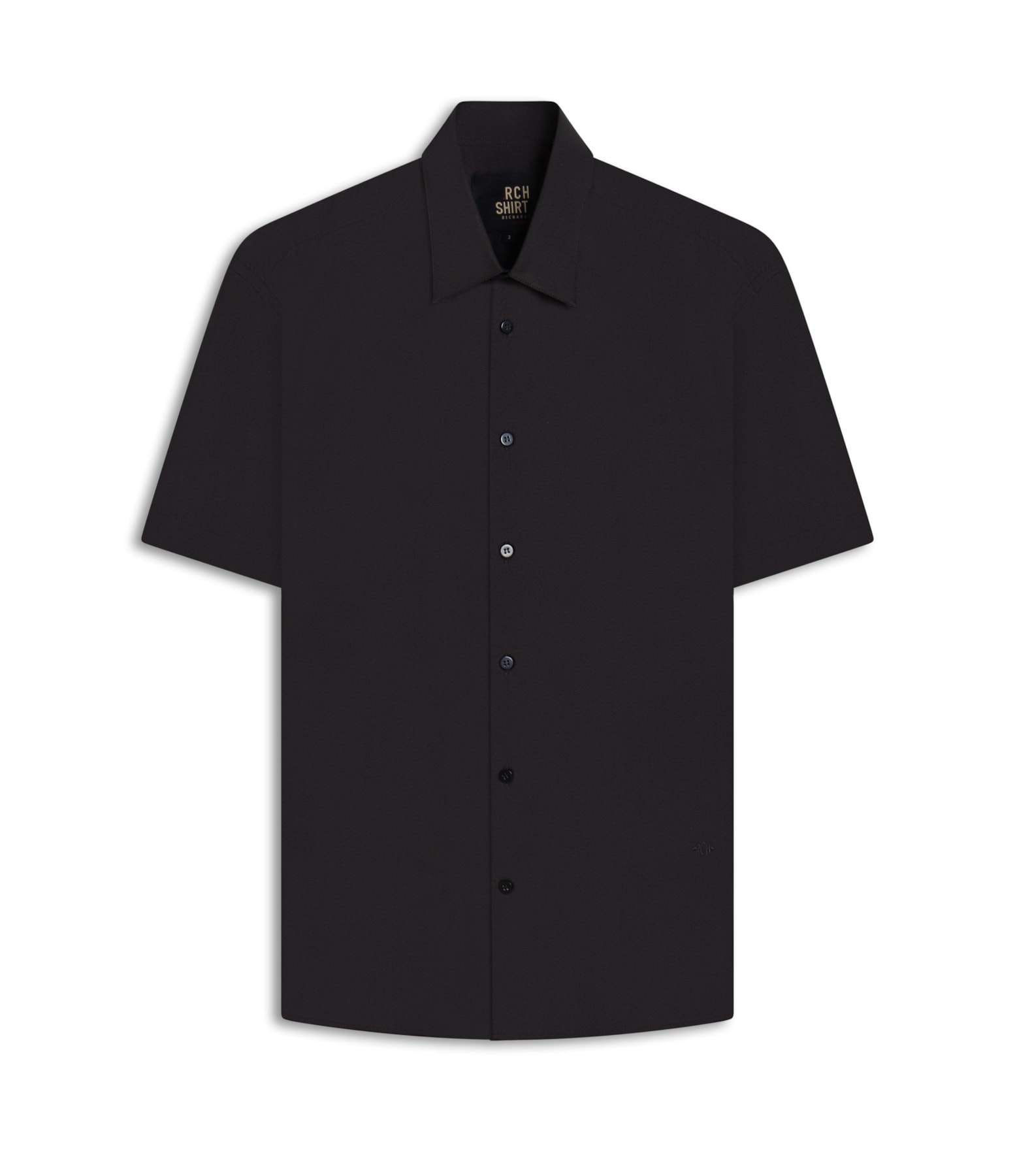 Camisa Tricoline Lycra Mc Preto