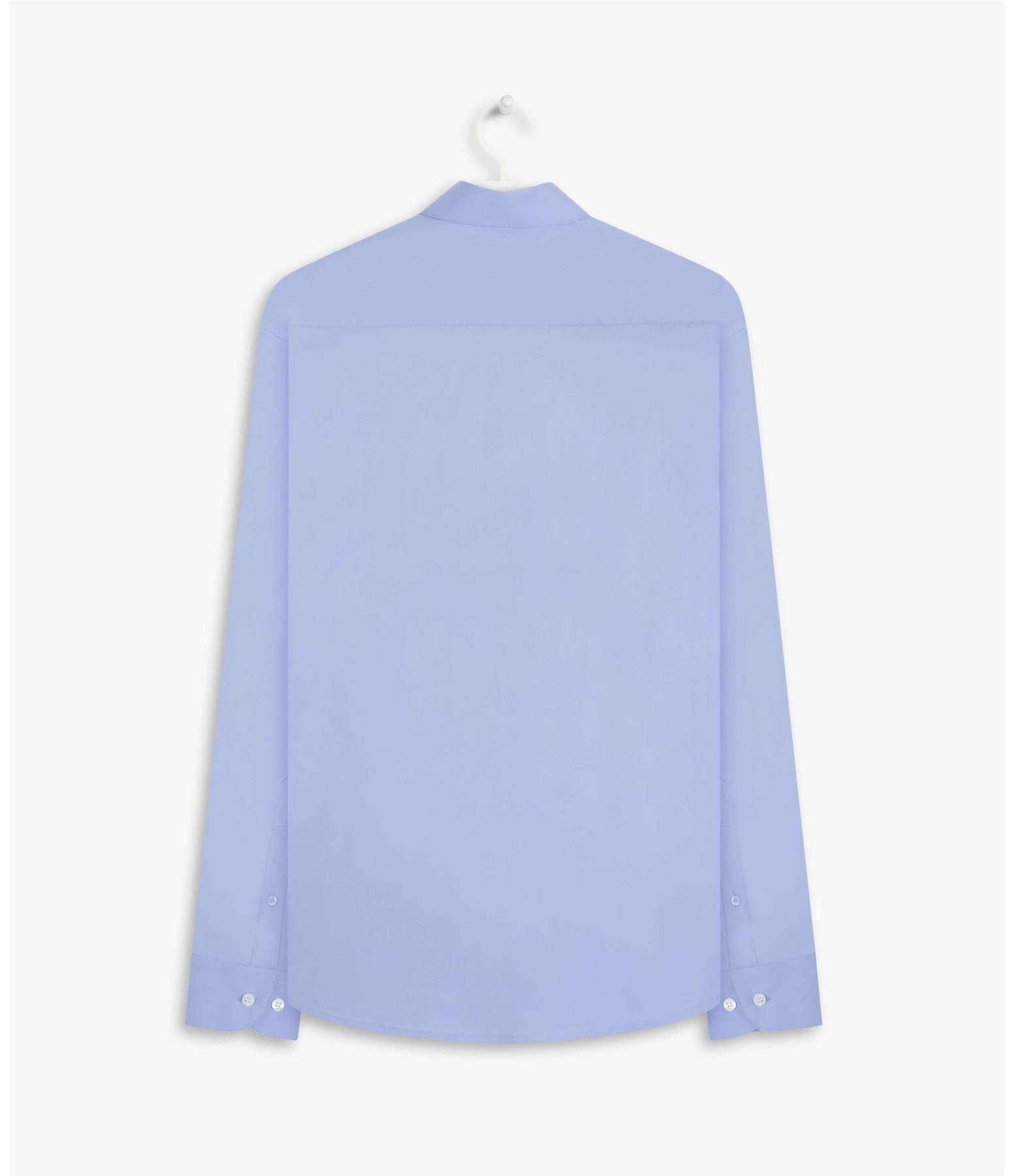 Camisa Tricoline Lycra Ml Azul Chofer