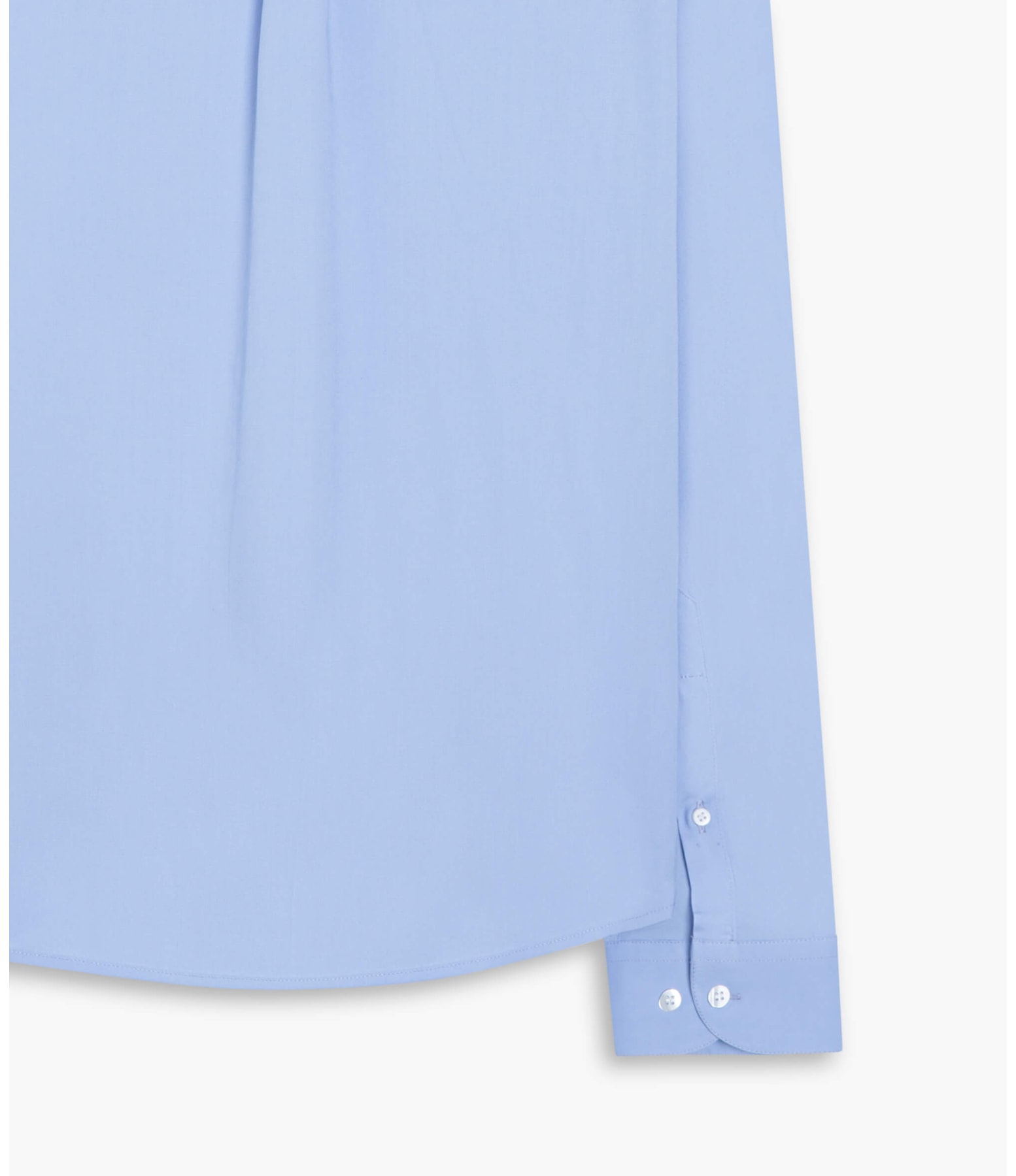 Camisa Tricoline Lycra Ml Azul Chofer
