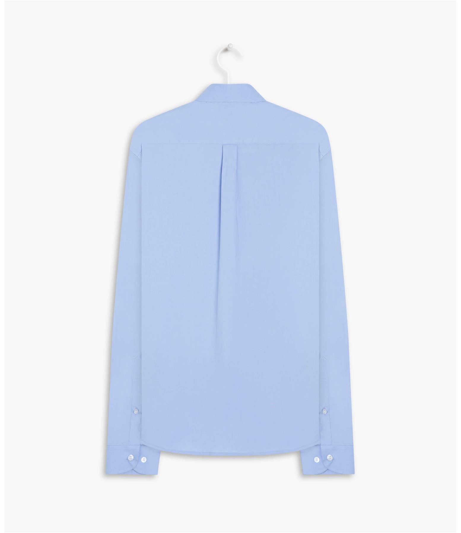 Camisa Tricoline Lycra Ml Azul Chofer