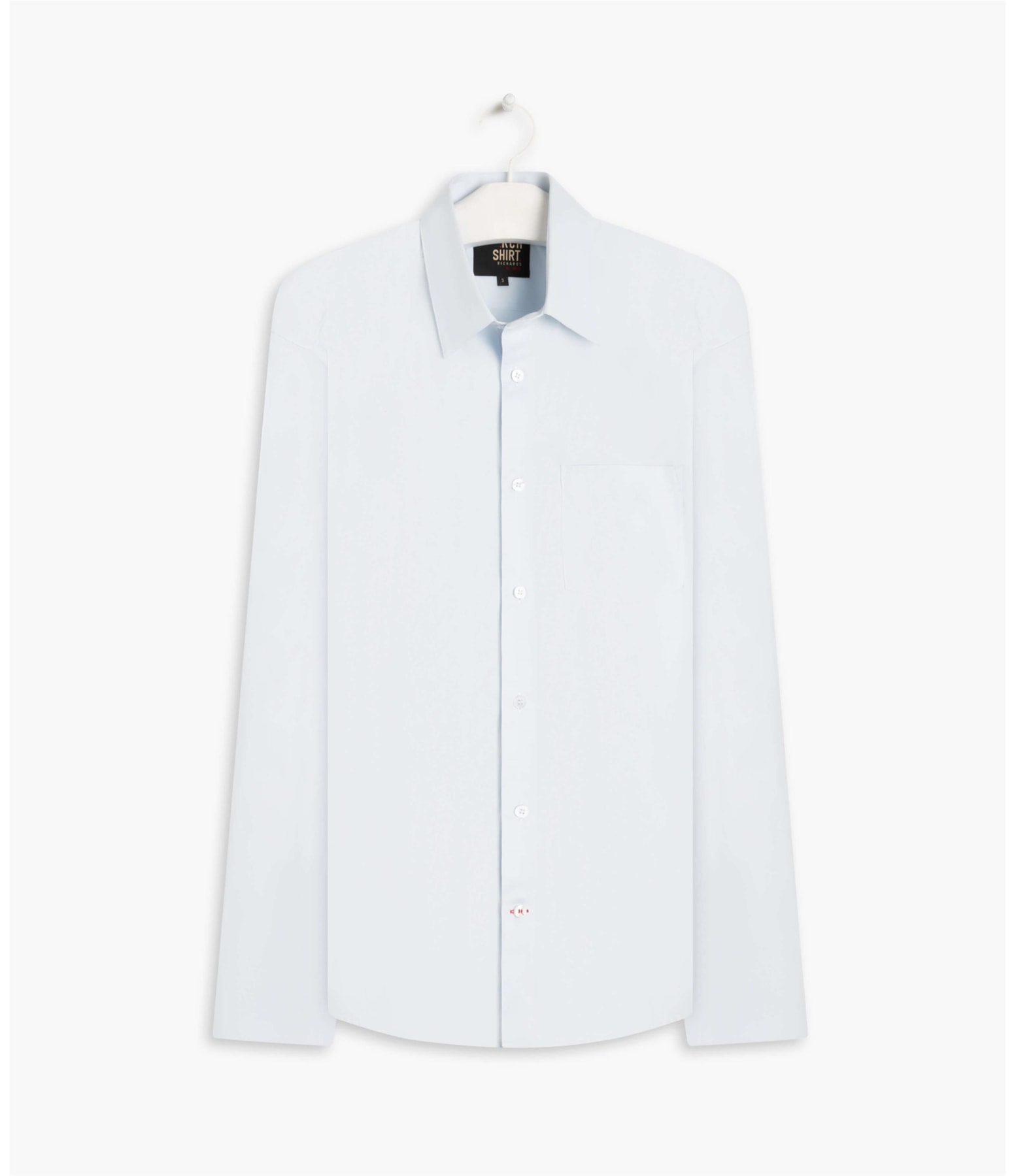 Camisa Tricoline Lycra Ml Azul Claro