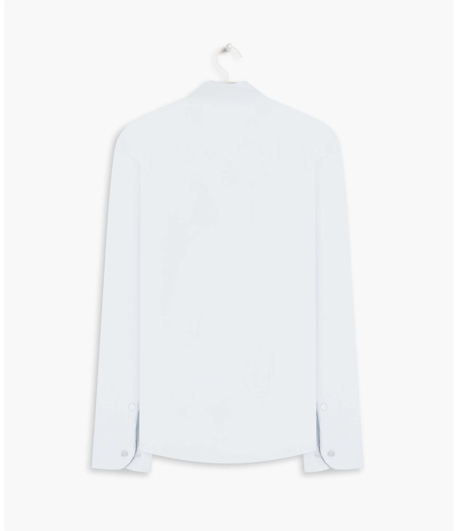 Camisa Tricoline Lycra Ml Azul Claro