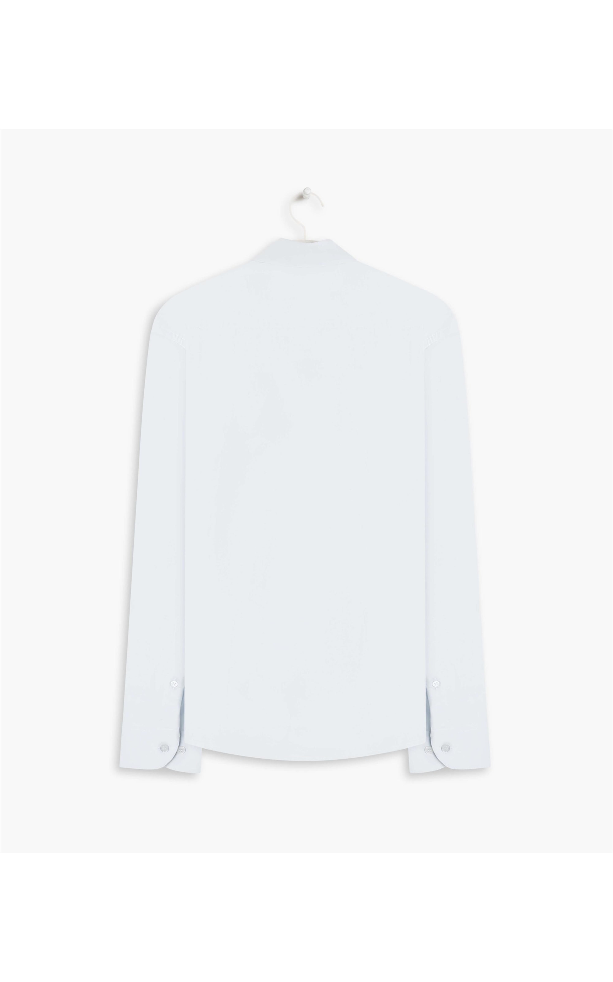 Camisa Tricoline Lycra Ml Azul Claro