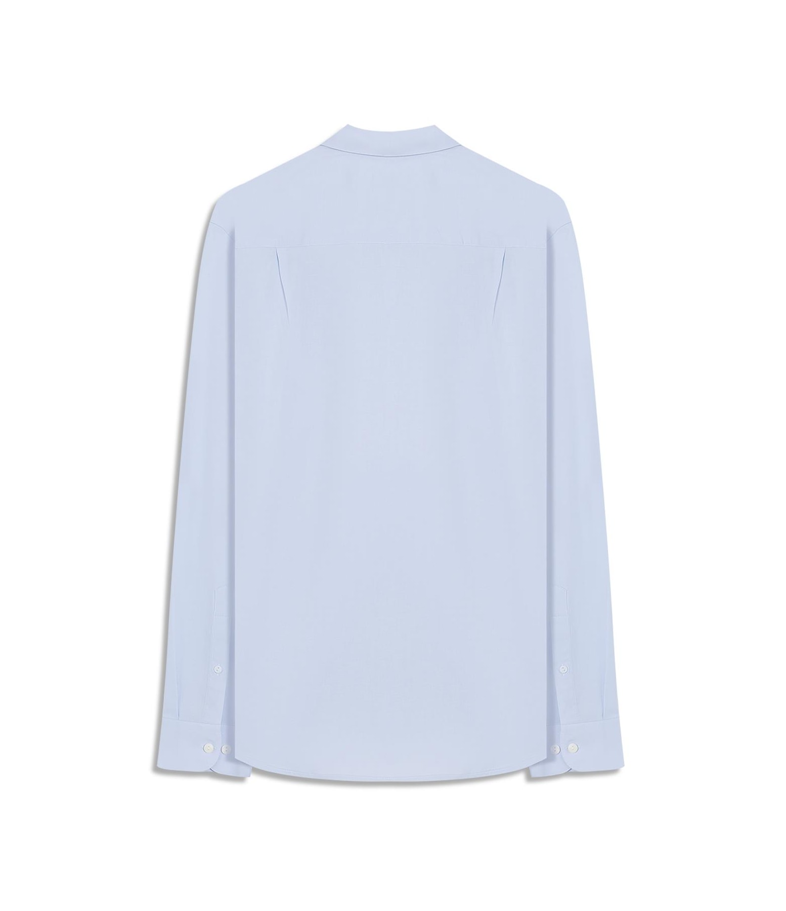 Camisa Tricoline Lycra Ml Azul Claro