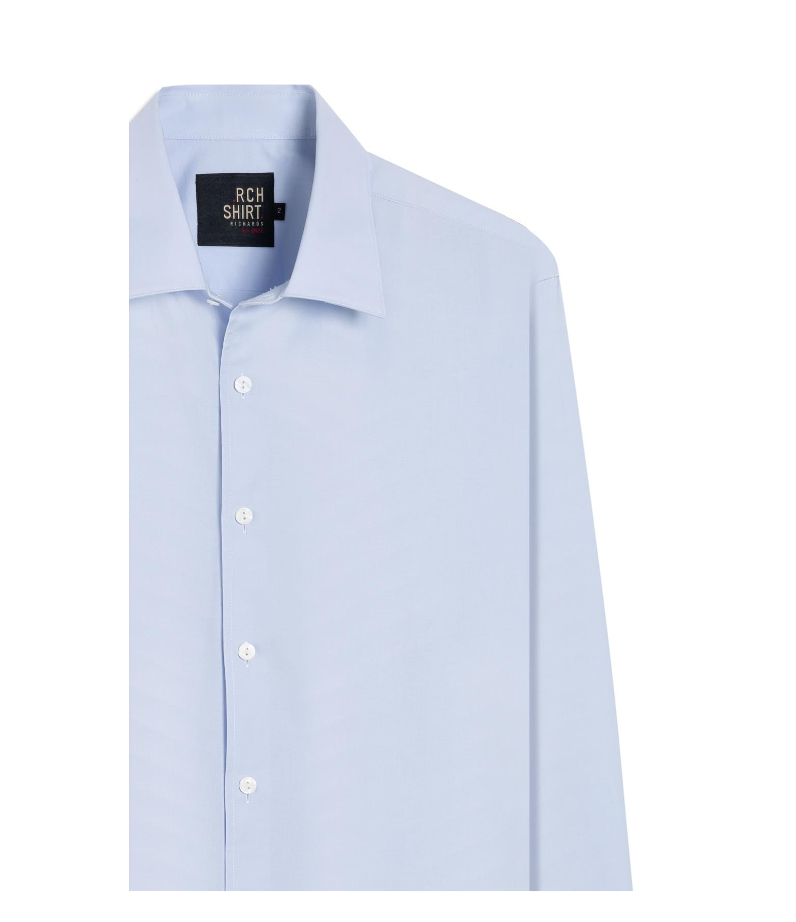 Camisa Tricoline Lycra Ml Azul Claro