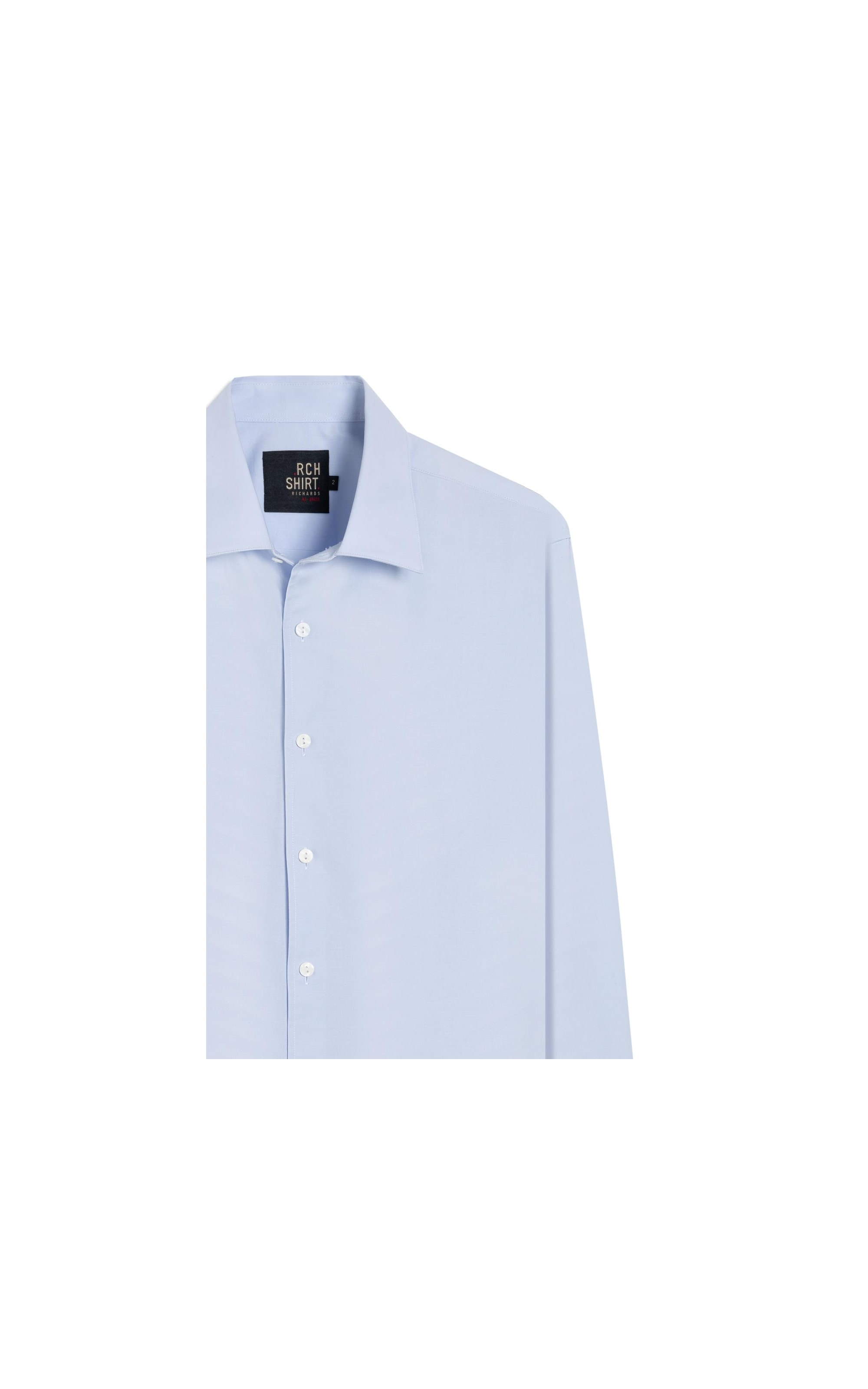 Camisa Tricoline Lycra Ml Azul Claro