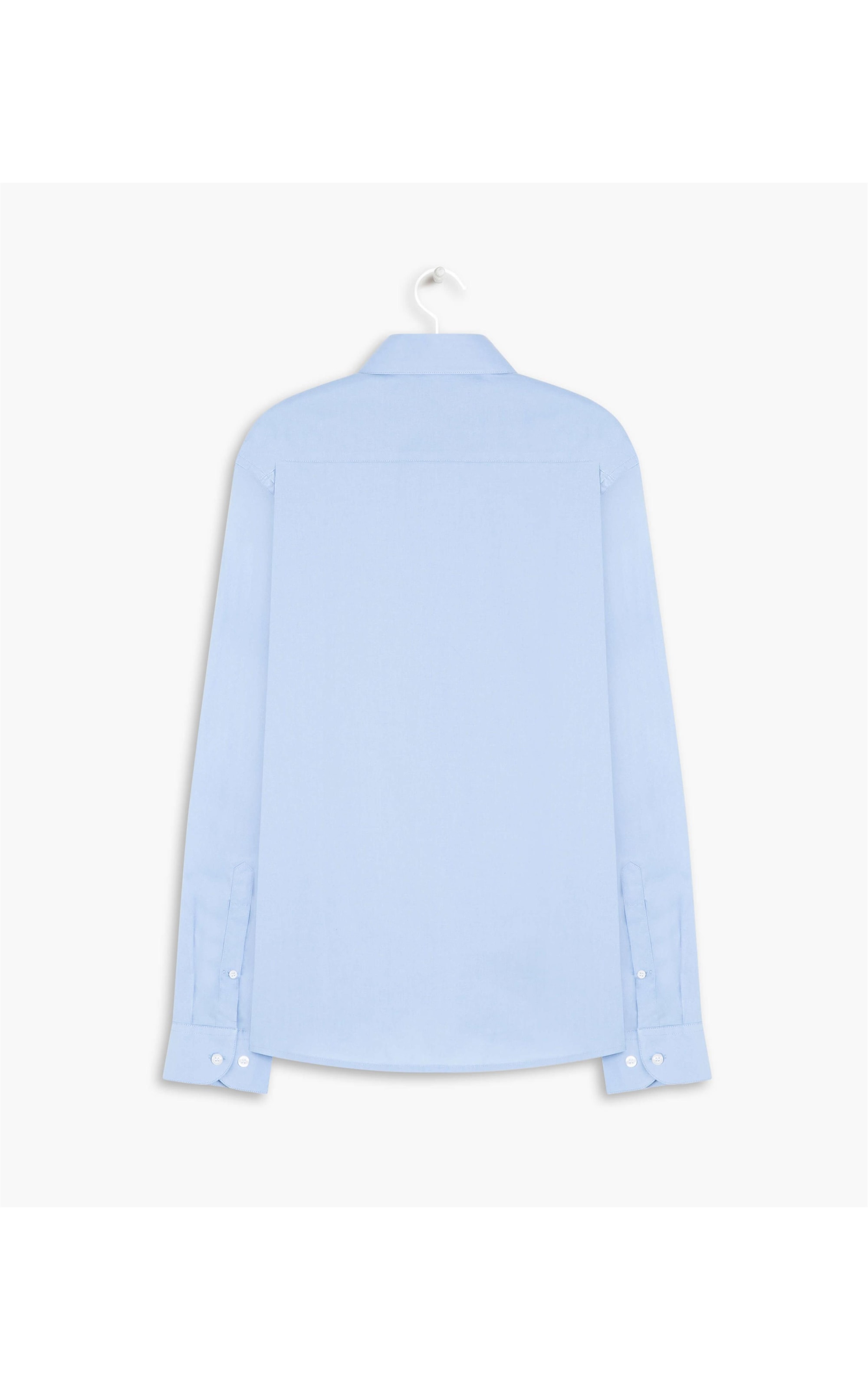 Camisa Tricoline Lycra Ml Azul Seco
