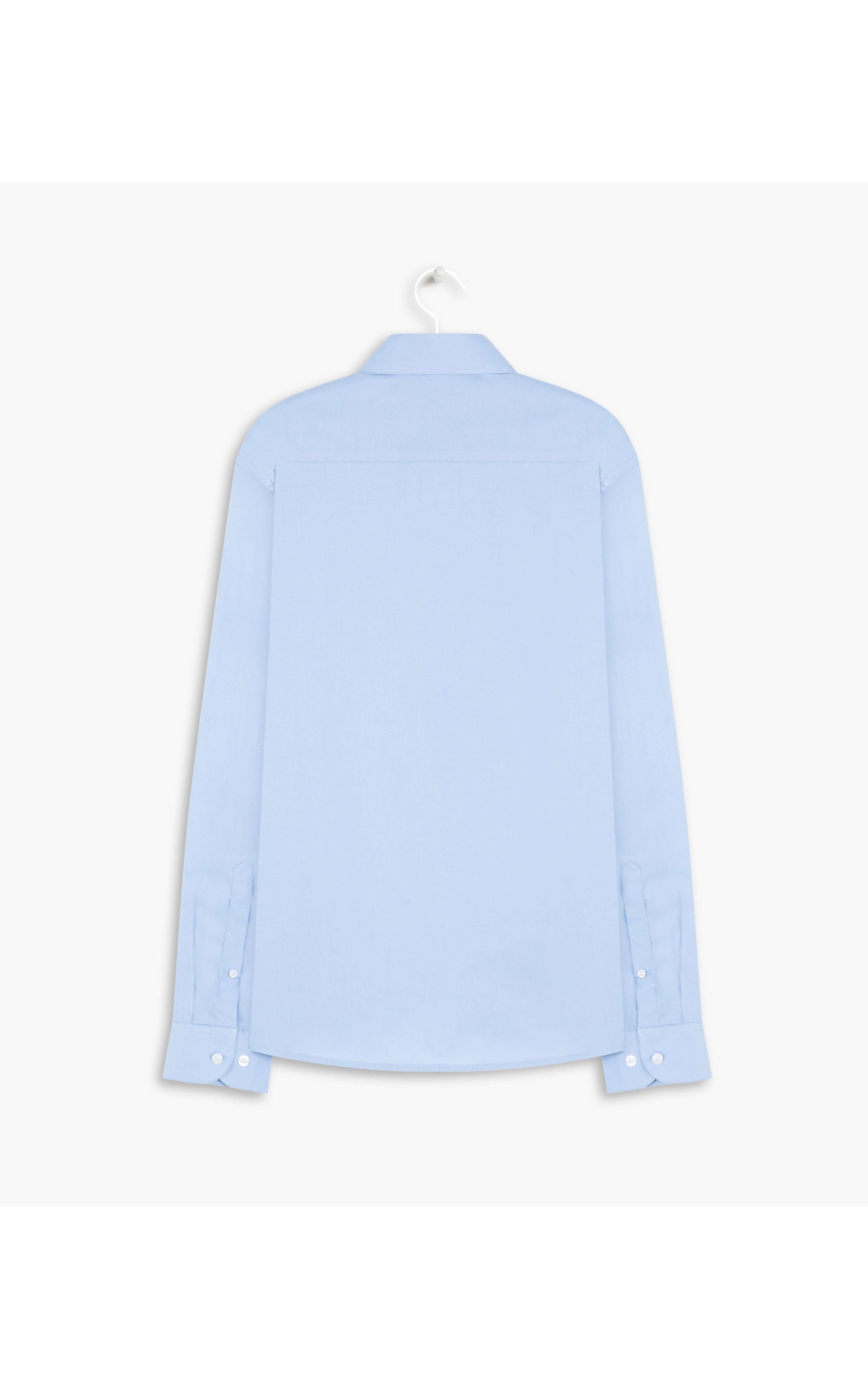 Camisa Tricoline Lycra Ml Azul Seco