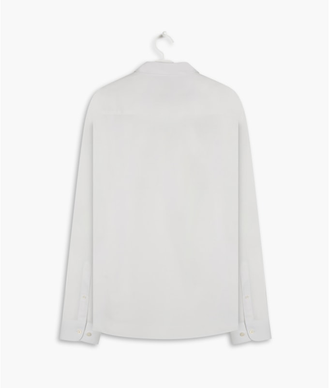 Camisa Tricoline Lycra Ml Branco